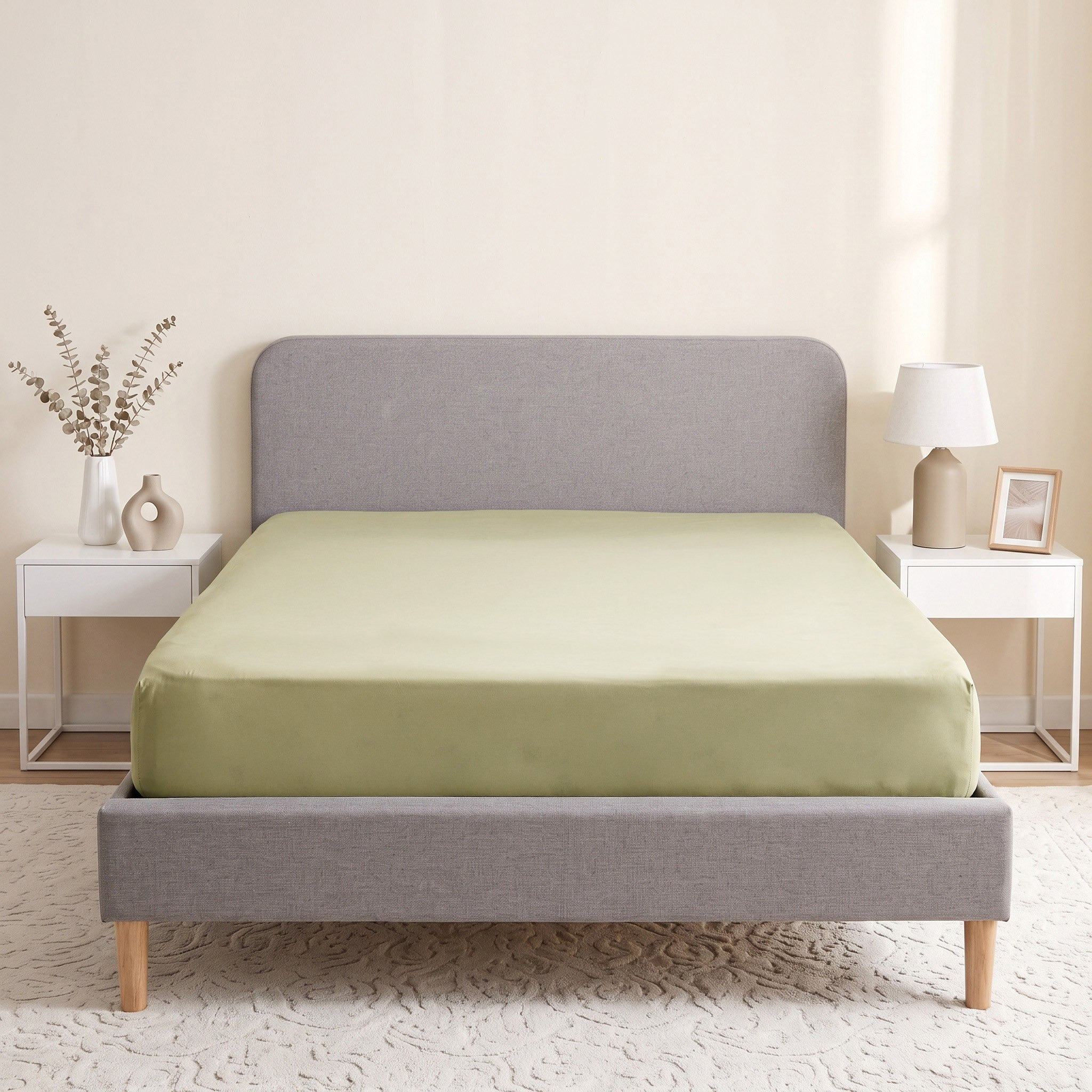 Derby Solid Microfiber King Fitted Sheet - 180x200+25 cm-hbxhomeware-hbxbedroom-image-3