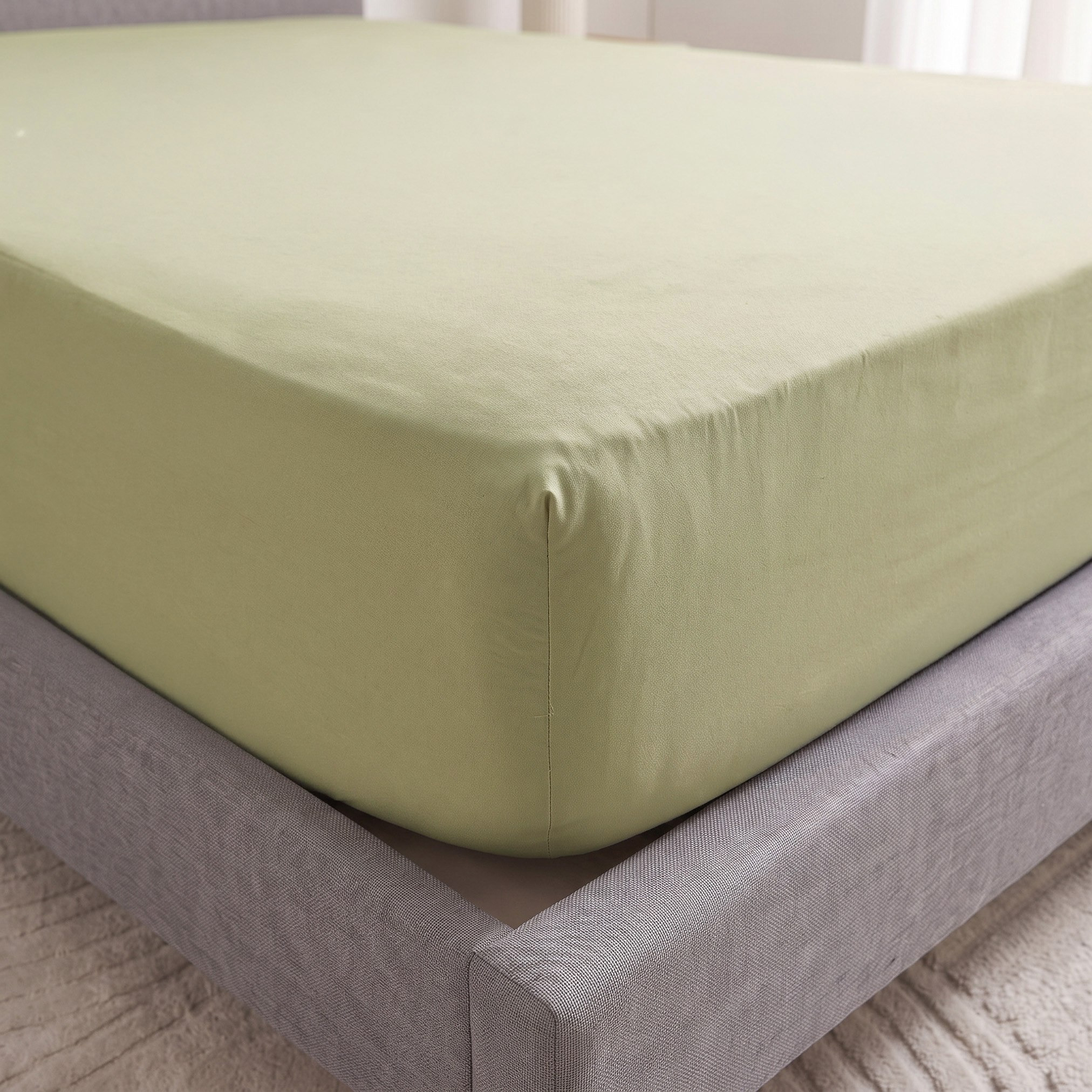 Derby Solid Microfiber King Fitted Sheet - 180x200+25 cm-hbxhomeware-hbxbedroom-image-4