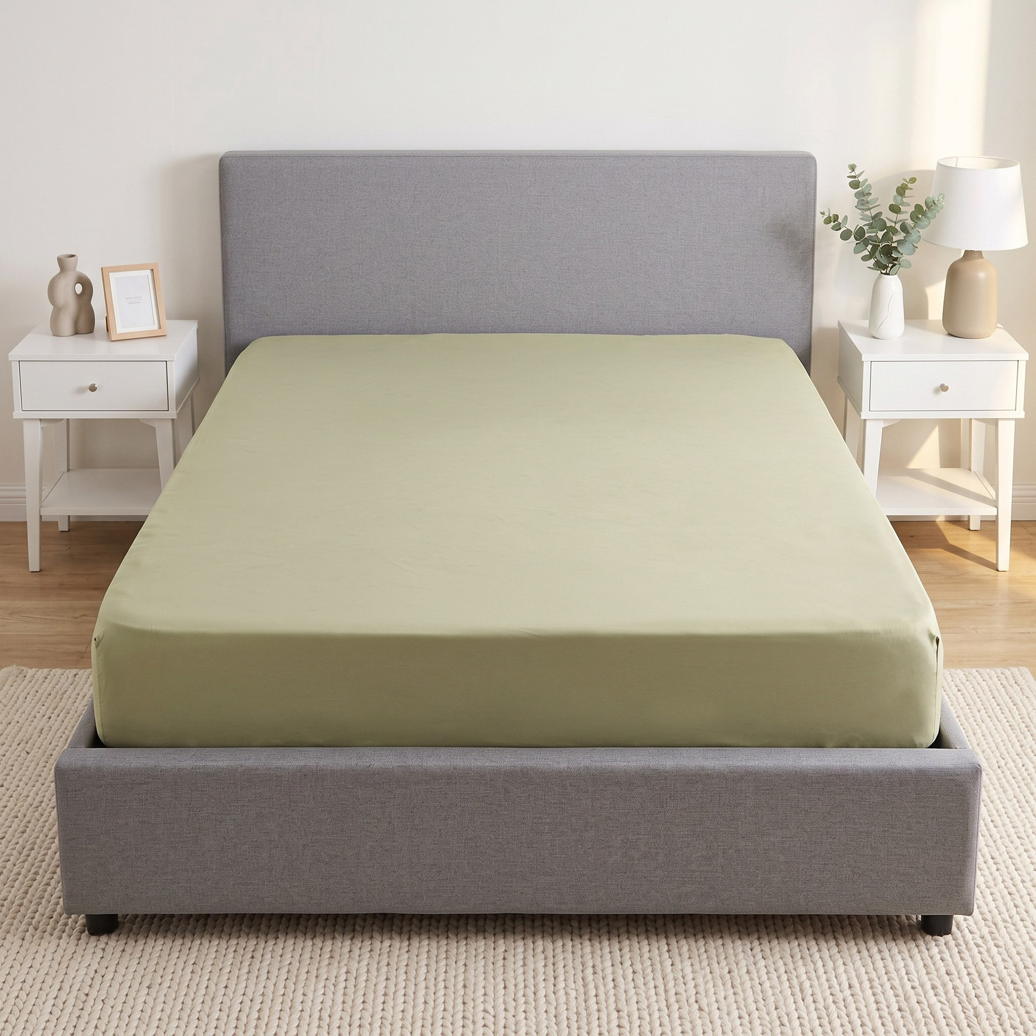 Derby Solid Microfiber Super King Fitted Sheet - 200x200+25 cm-hbxhomeware-hbxbedroom-image-3