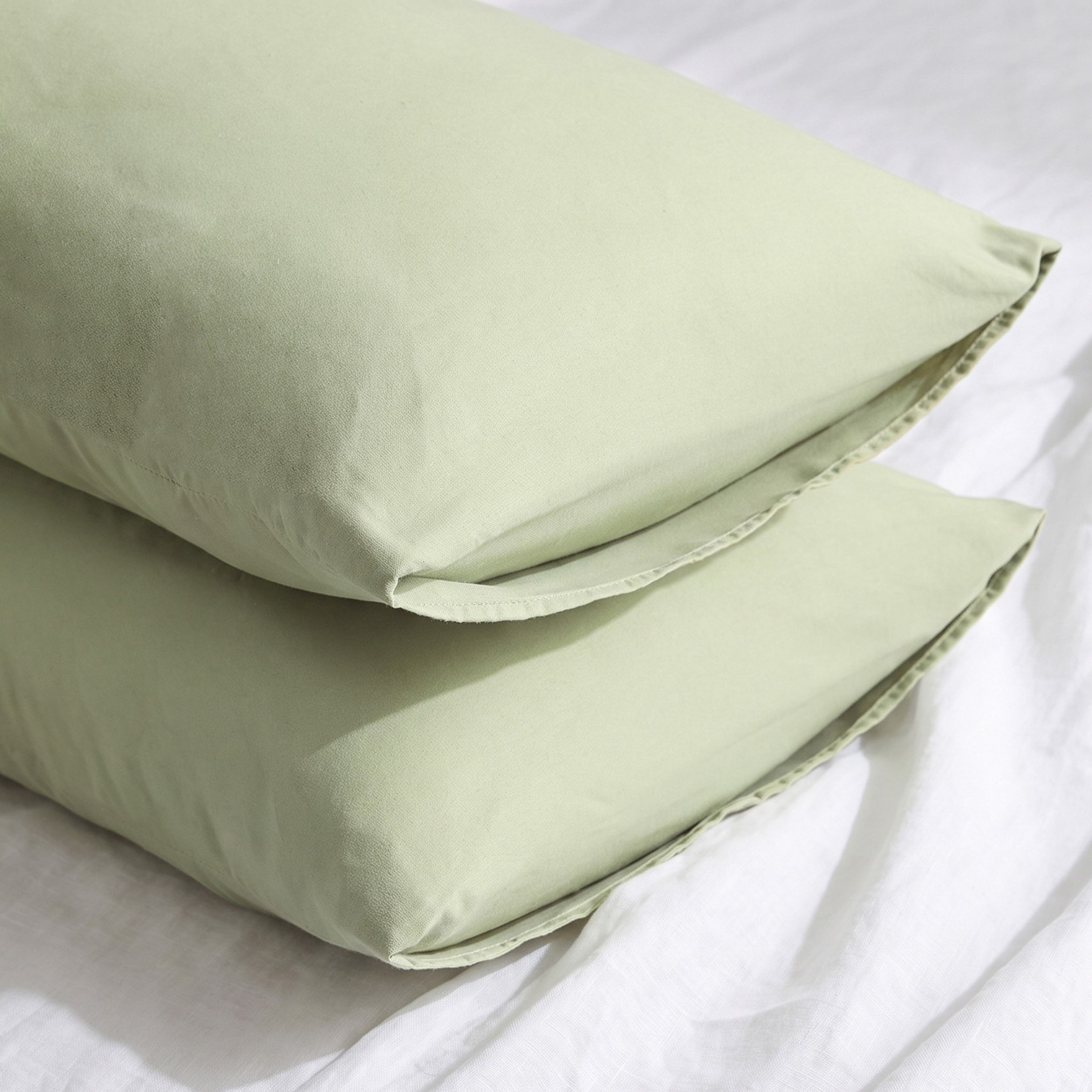 Derby 2-Piece Solid Microfiber Pillowcase Set - 45x70 cm-hbxhomeware-hbxbedroom-image-2