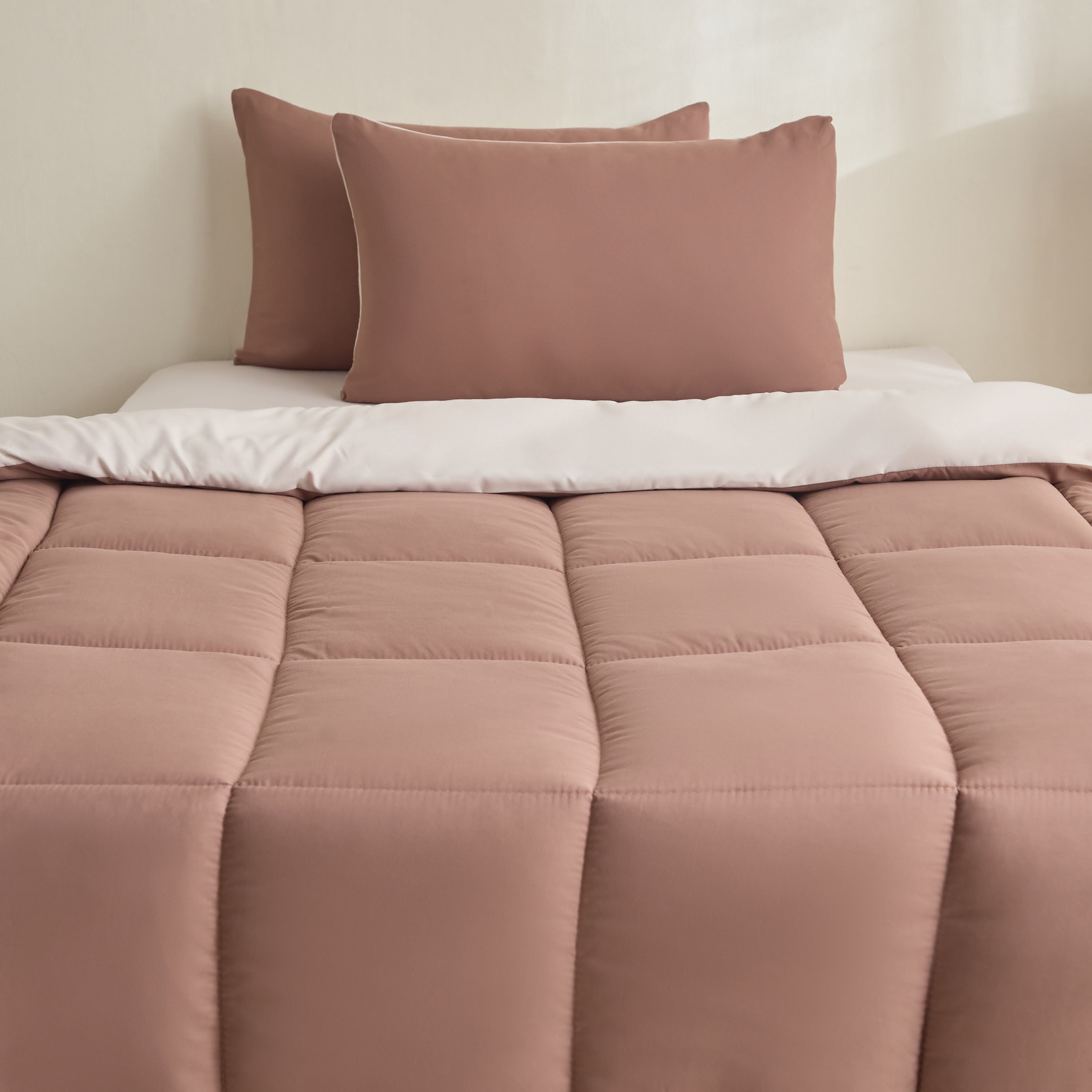 Luno Sleep Ease 3-Piece Hotel Reversible Microfiber Single BIAB Comforter Set - 135x220 cm-hbxhomeware-hbxkidsandyouth-image-3