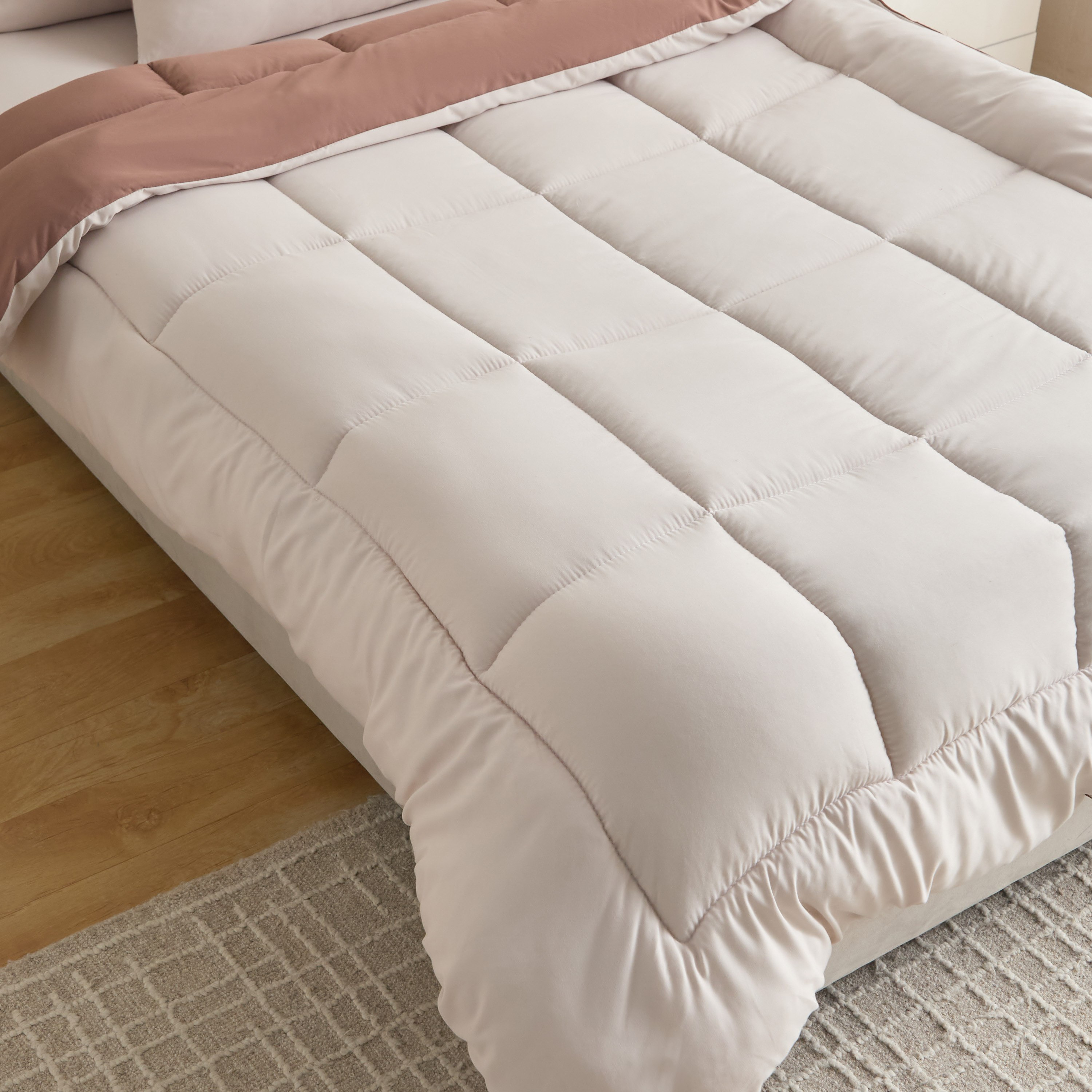 Luno Sleep Ease 3-Piece Hotel Reversible Microfiber Single BIAB Comforter Set - 135x220 cm-hbxhomeware-hbxkidsandyouth-image-5