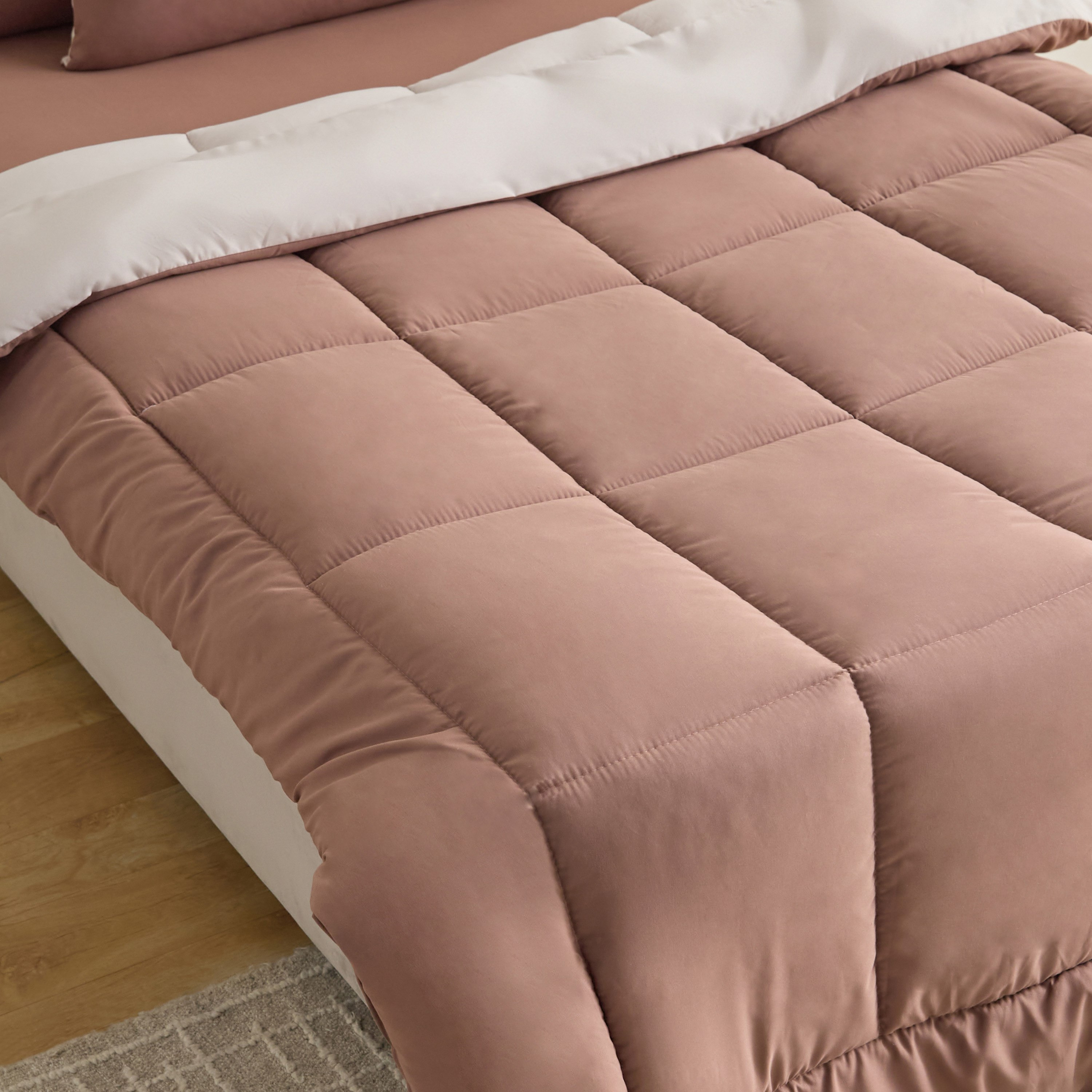 Luno Sleep Ease Hotel Reversible Microfiber 3-Piece Single BIAB Comforter Set - 135x220 cm-hbxhomeware-hbxkidsandyouth-image-4