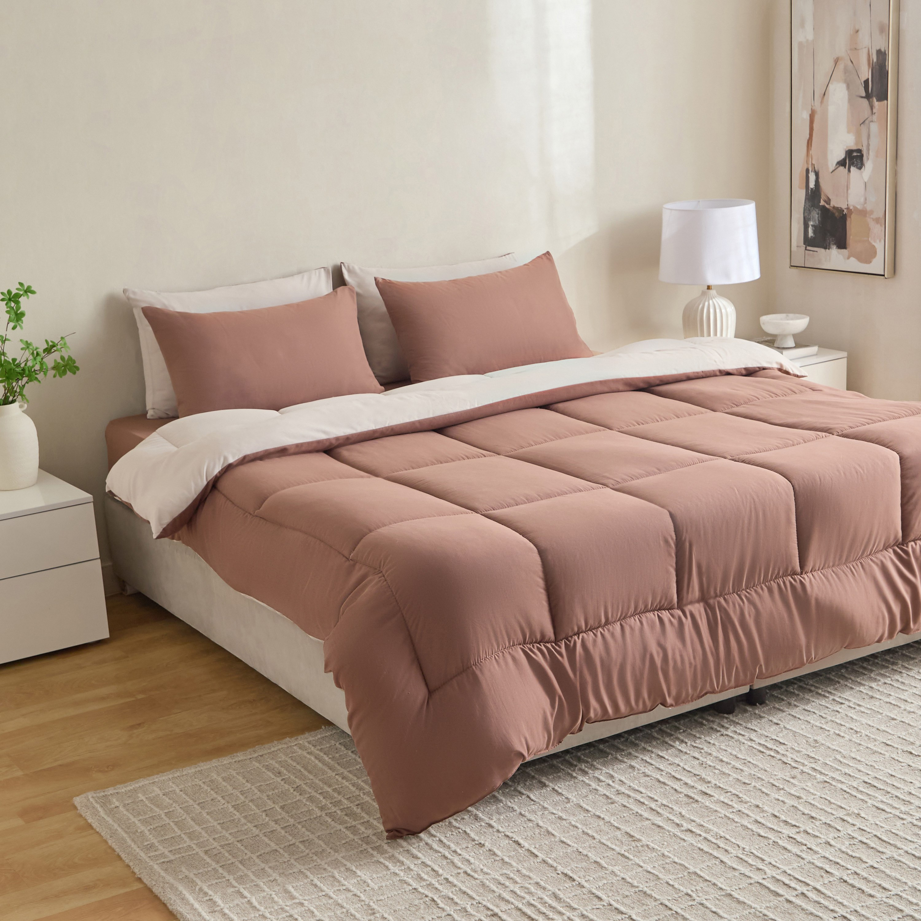 Luno Sleep Ease Hotel Reversible Microfibre 6-Piece Super King BIAB Comforter Set - 240x240 cm-hbxhomeware-hbxbedroom-image-10