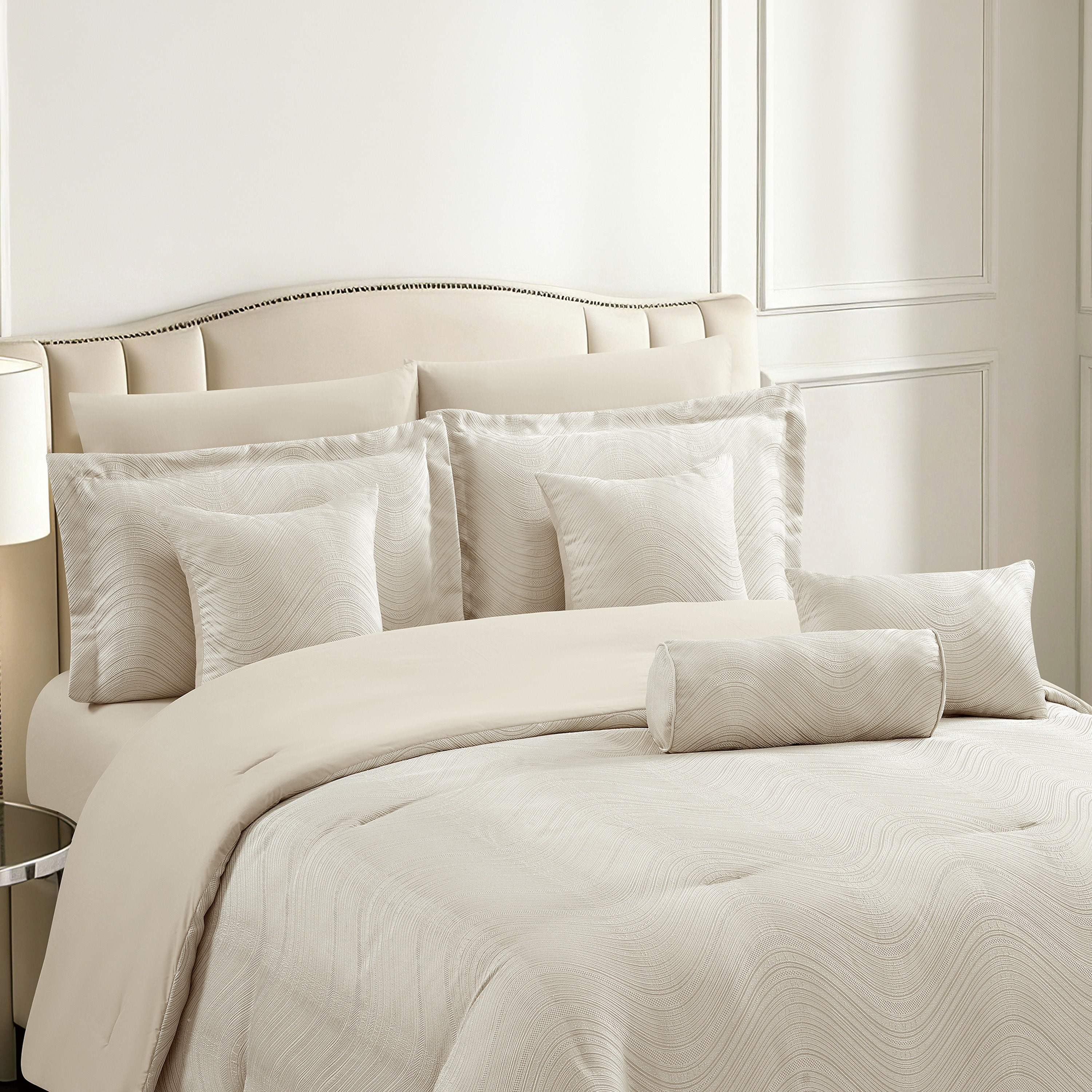 Artisan Deluxe Wave 10-Piece BIAB Super King Comforter Set - 240x260 cm-hbxhomeware-hbxbedroom-image-1