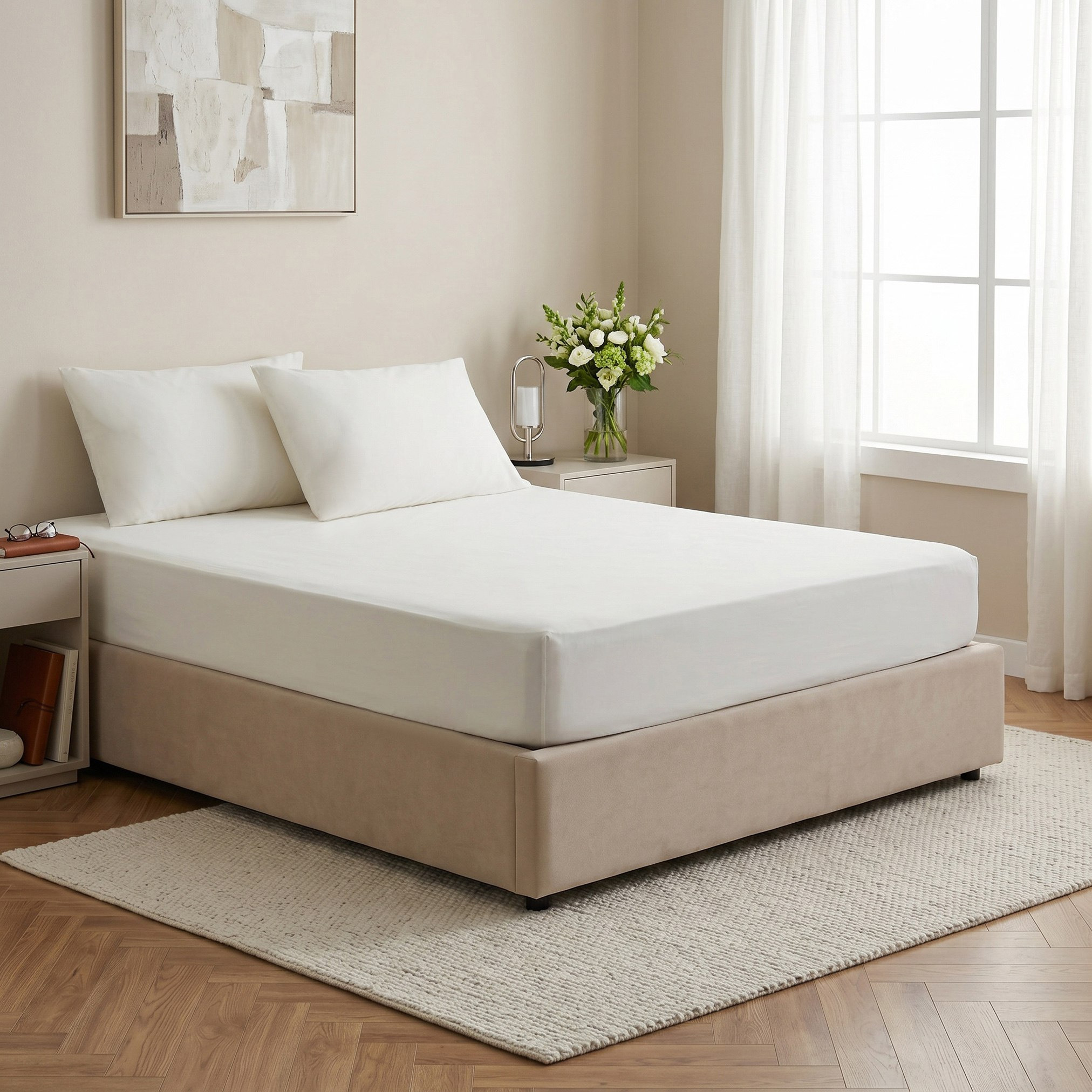 Cooltex Cooling 3-Piece King Fitted Sheet Set - 180x200+40 cm-hbxhomeware-hbxbedroom-image-2