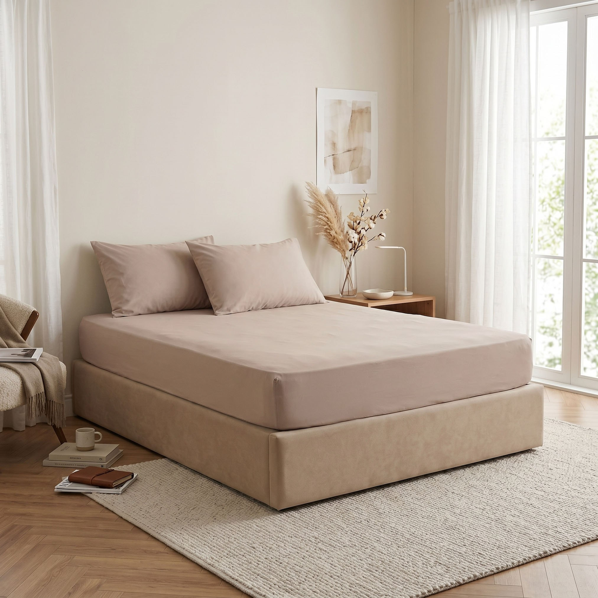 Cooltex Cooling 3-Piece King Fitted Sheet Set - 180x200+40 cm-hbxhomeware-hbxbedroom-image-3
