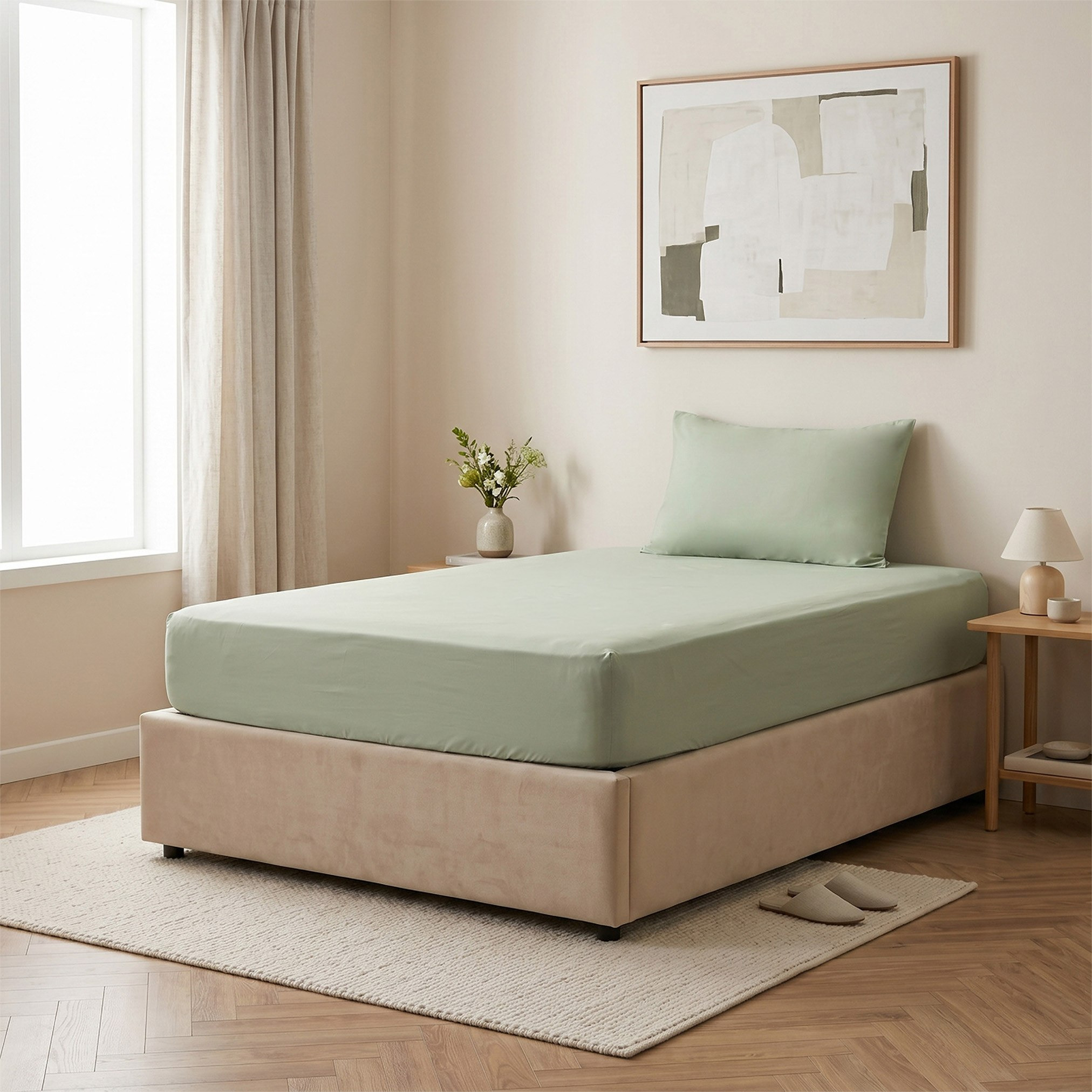 Cooltex Cooling 2-Piece Single Fitted Sheet Set - 90x200+40 cm-hbxhomeware-hbxbedroom-image-4