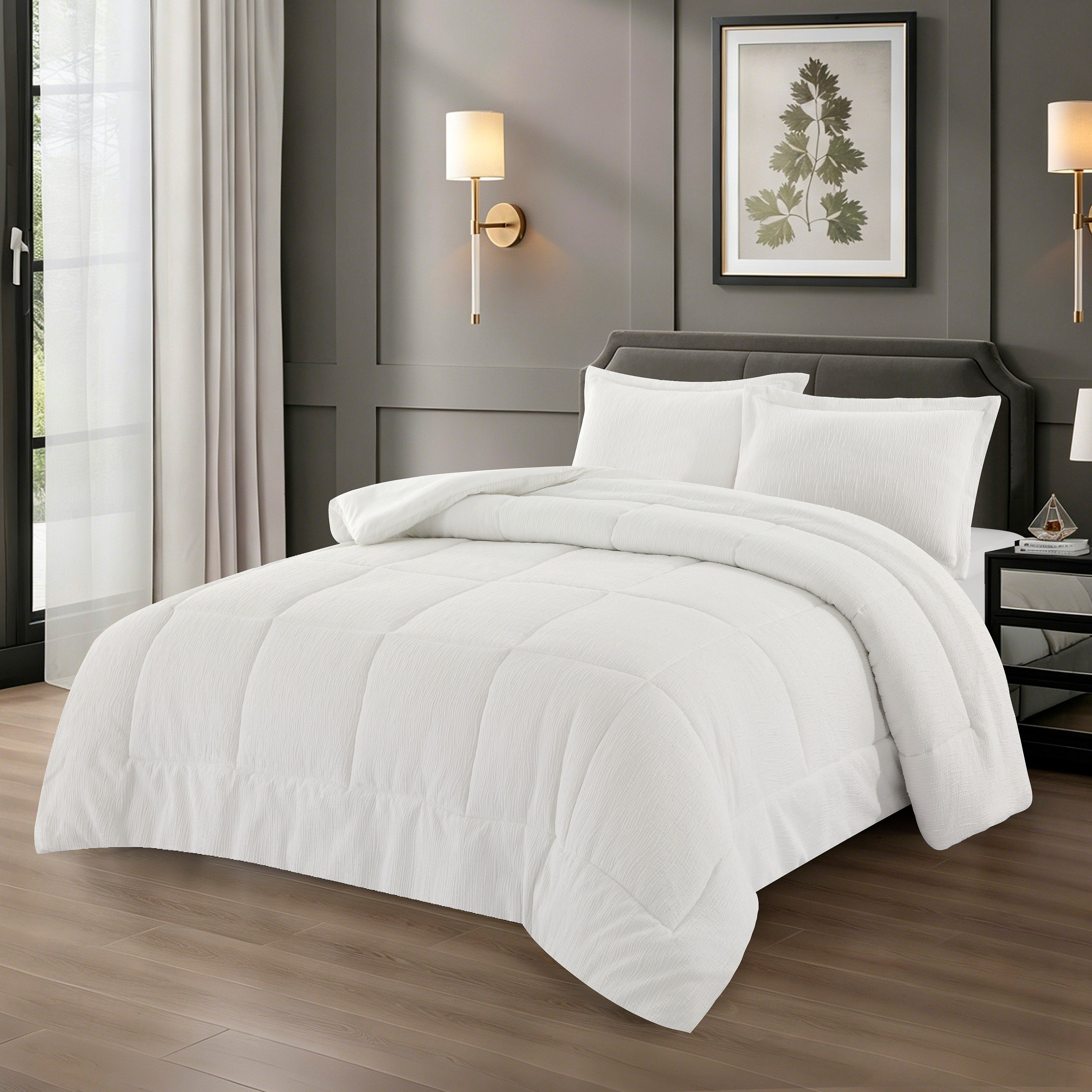 Whitebliss Curl 3-Piece Twin Comforter Set - 160x220 cm-hbxhomeware-hbxbedroom-image-1