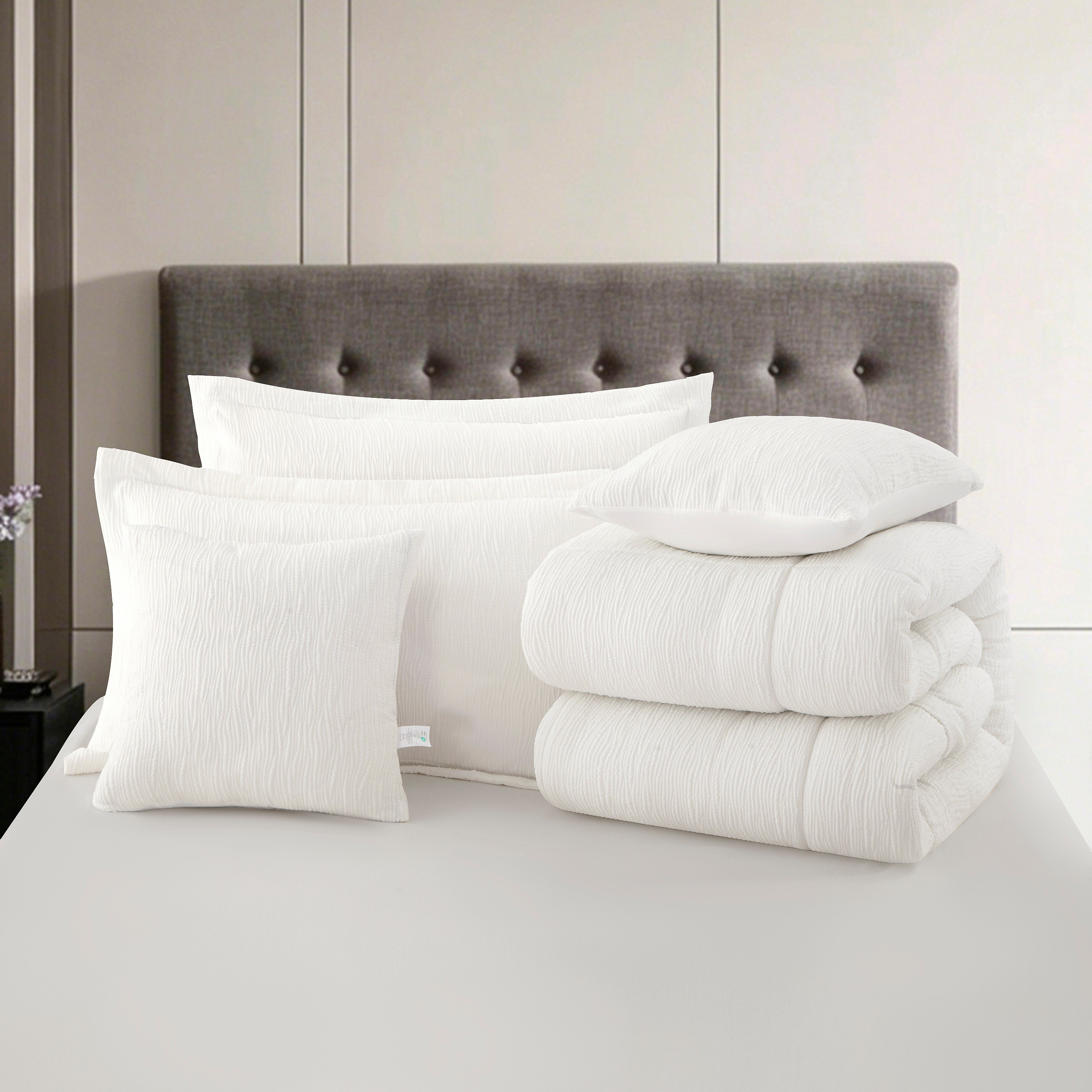 Whitebliss Curl 5-Piece King Comforter Set - 220x240 cm-hbxhomeware-hbxbedroom-image-5