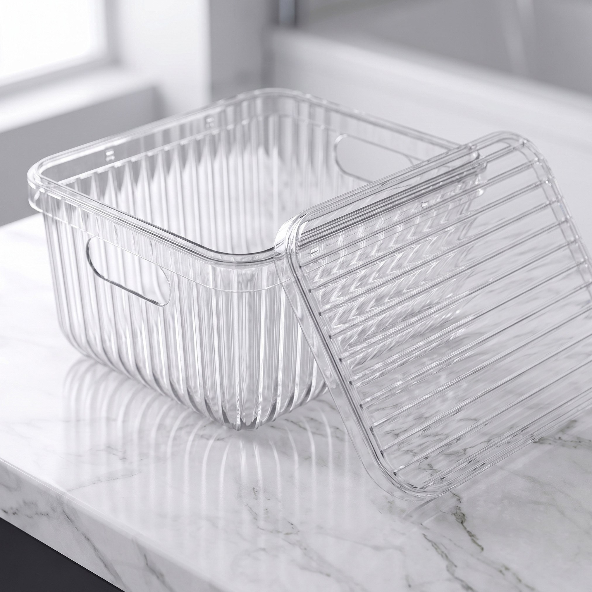 Stria Storage Box with Lid - 25x18x11 cm-hbxbedroom-bedroomaccessories-bedroomstorage-image-2