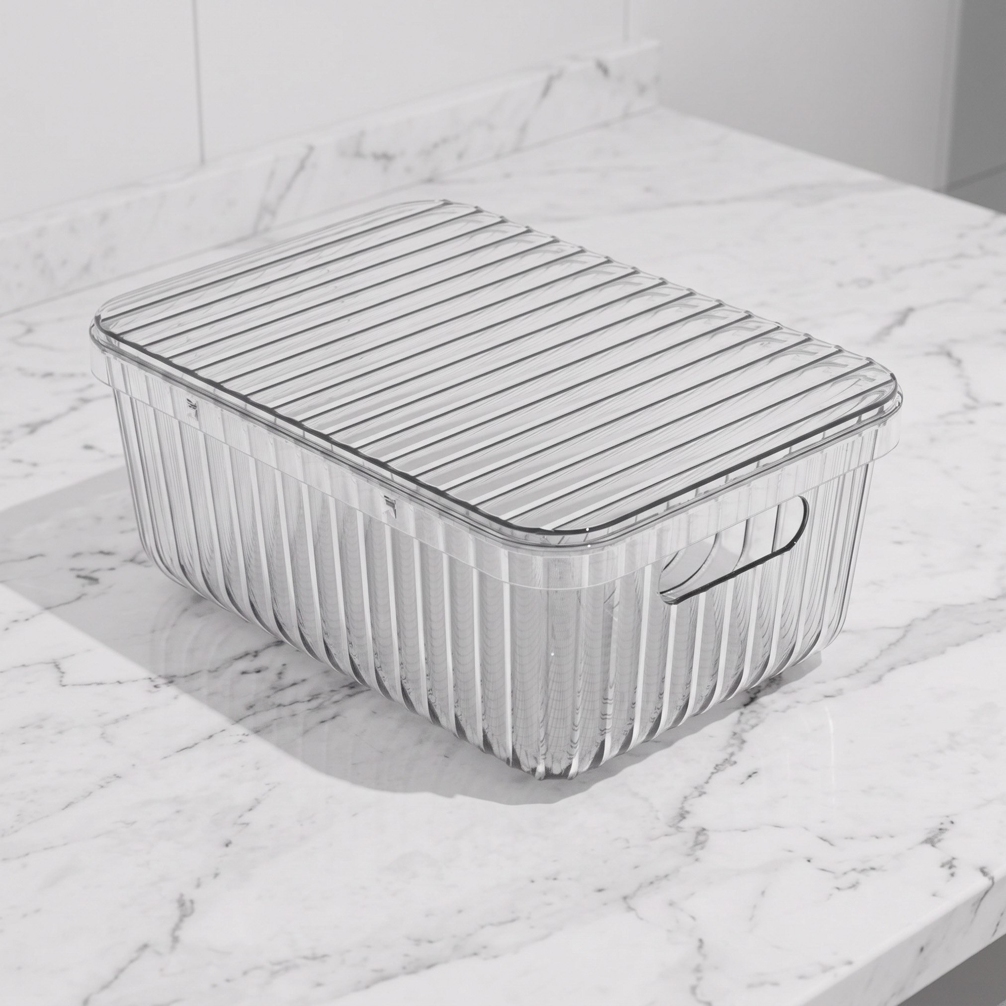 Stria Storage Box with Lid - 30x21.5x11 cm-hbxbedroom-bedroomaccessories-bedroomstorage-image-1