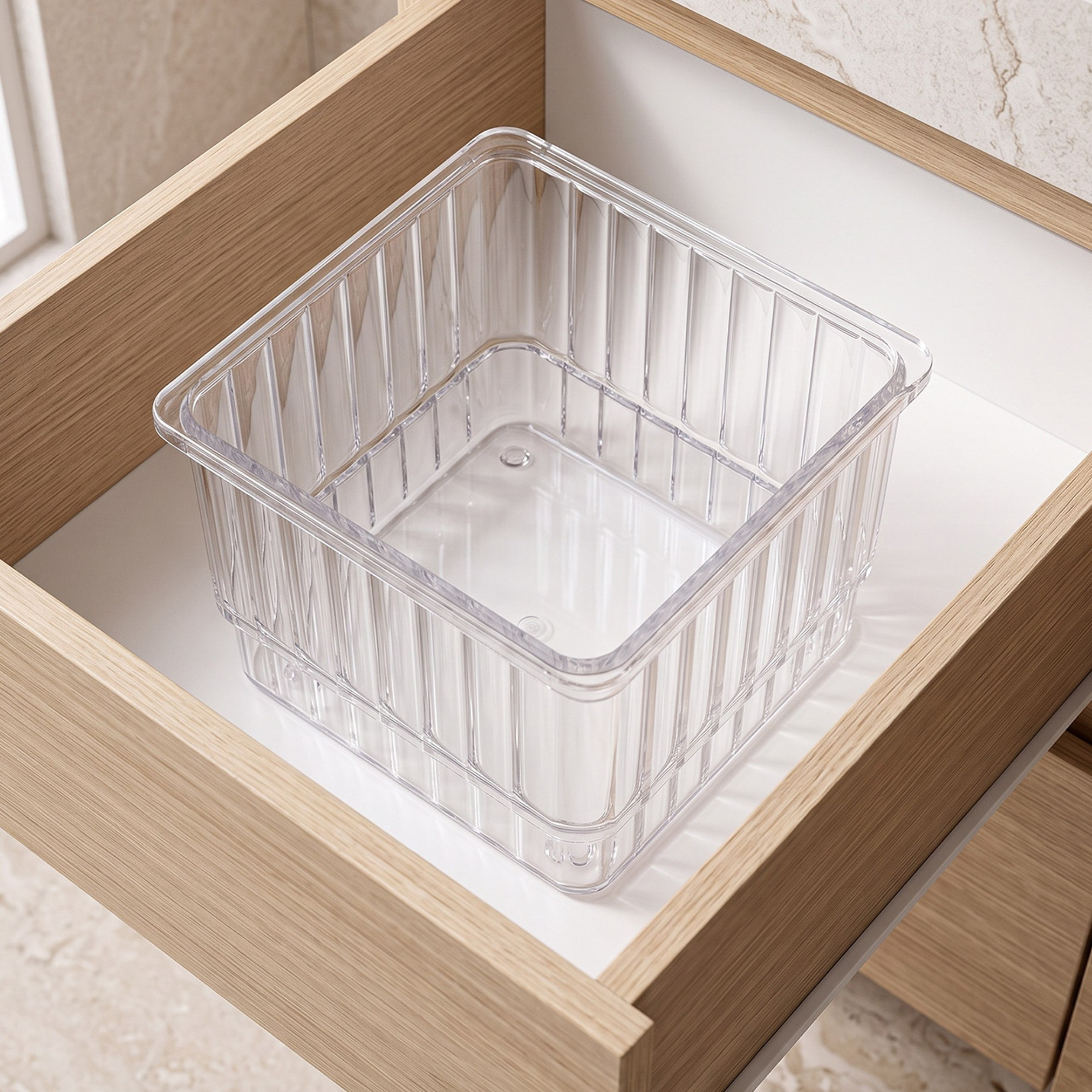 منظم أدراج قابل للتكديس من ستريا - 8x8x5.3 سم-hbxbedroom-bedroomaccessories-bedroomstorage-image-2