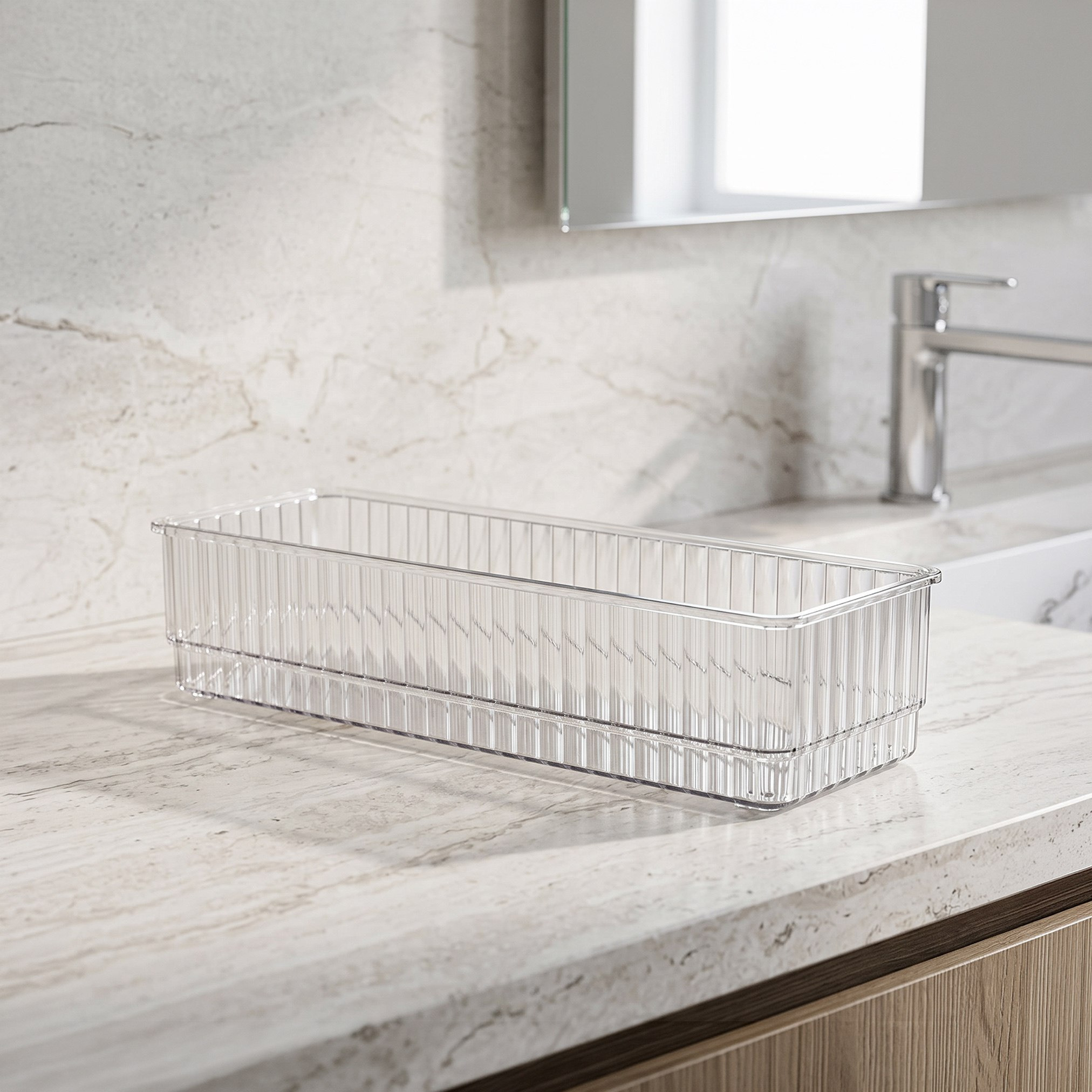 Stria Stackable Drawer Organizer - 24x8x5.3 cm-hbxbedroom-bedroomaccessories-bedroomstorage-image-1