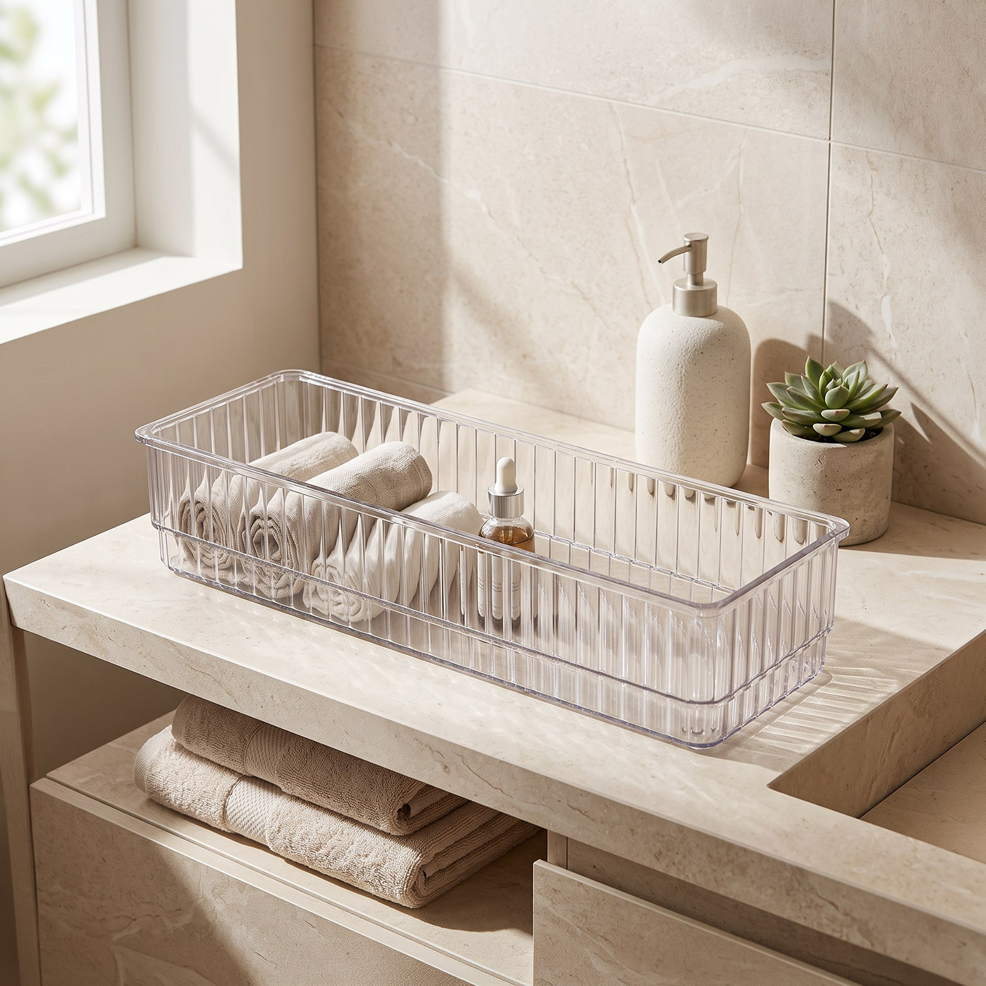 Stria Stackable Drawer Organizer - 24x8x5.3 cm-hbxbedroom-bedroomaccessories-bedroomstorage-image-4