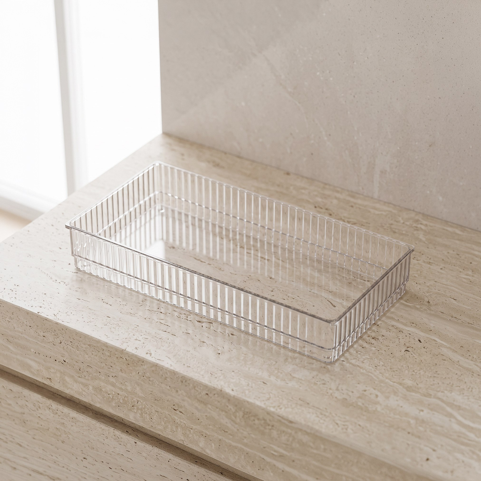 Stria Stackable Drawer Organizer - 32x16x5.3 cm-hbxbedroom-bedroomaccessories-bedroomstorage-image-1