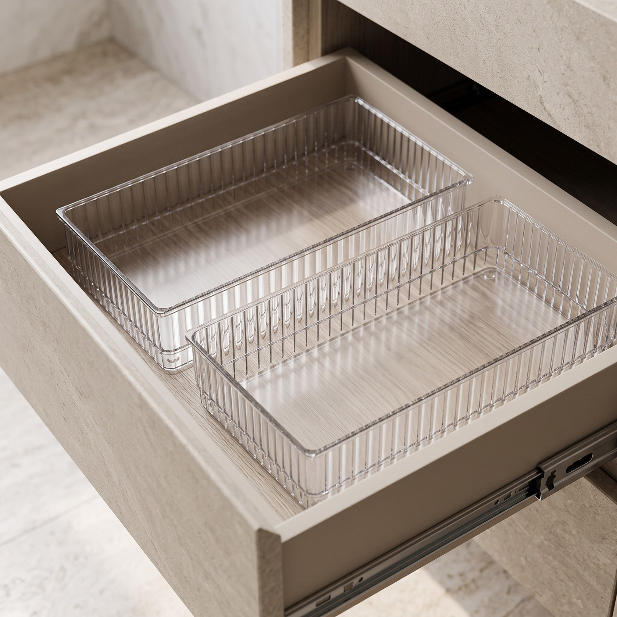 Stria Stackable Drawer Organizer - 32x16x5.3 cm-hbxbedroom-bedroomaccessories-bedroomstorage-image-3