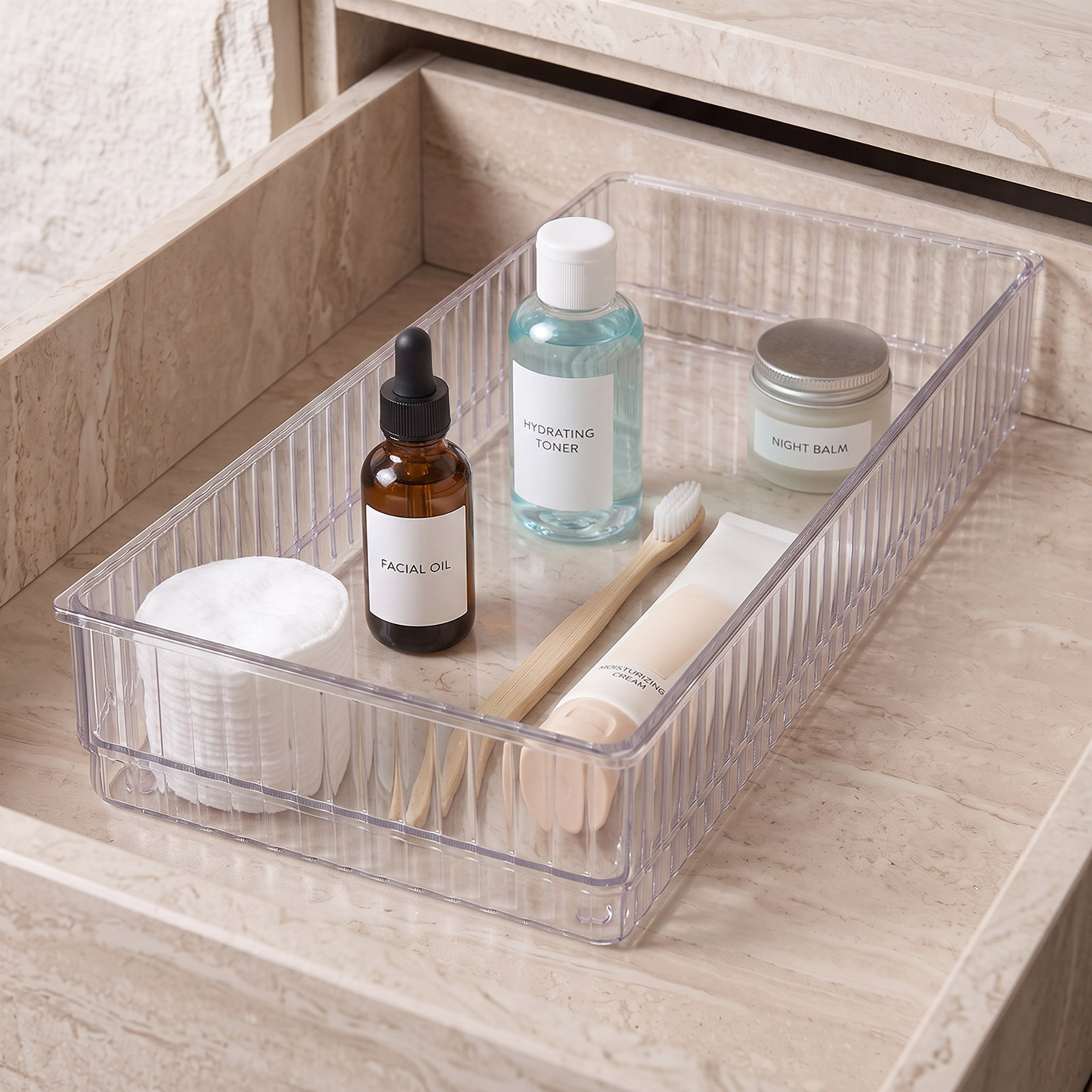 Stria Stackable Drawer Organizer - 40x16x5.3 cm-hbxbedroom-bedroomaccessories-bedroomstorage-image-2