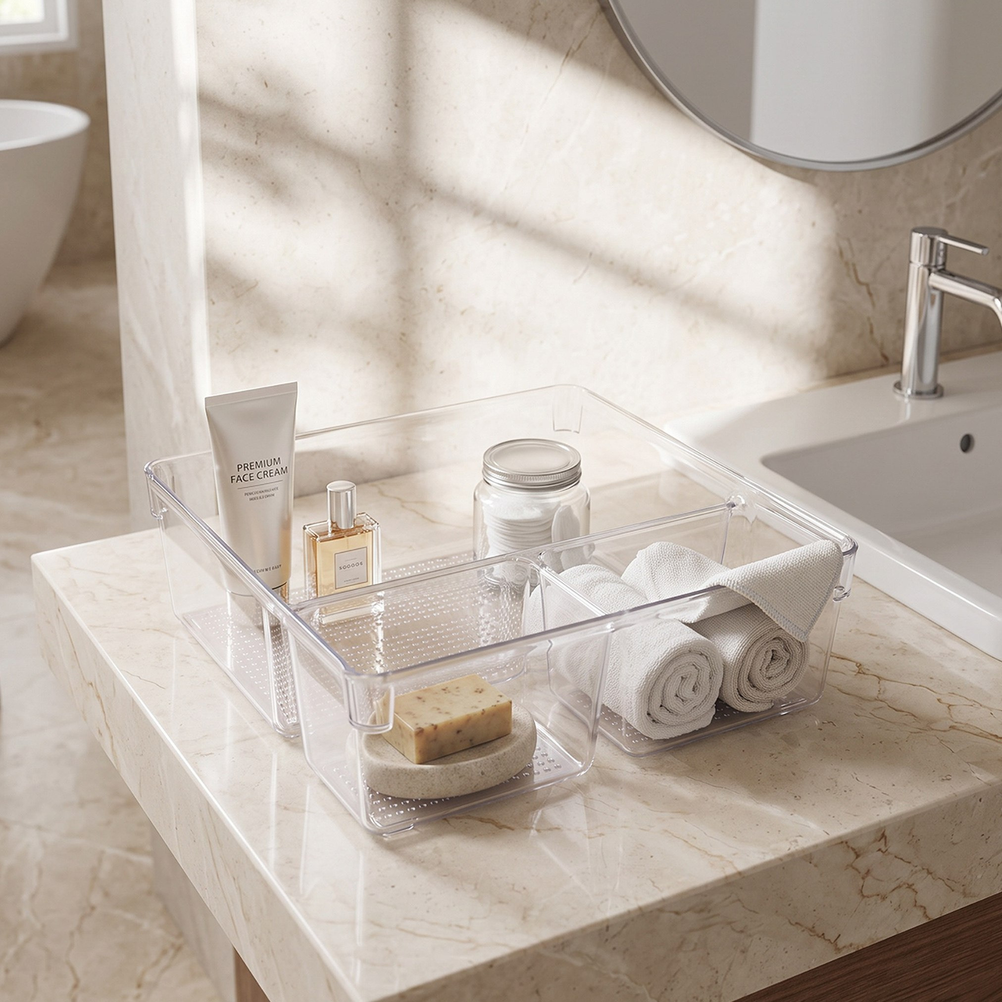 Stria 3-Section Organizer - 23x23x7.5cm-hbxbedroom-bedroomaccessories-bedroomstorage-image-4