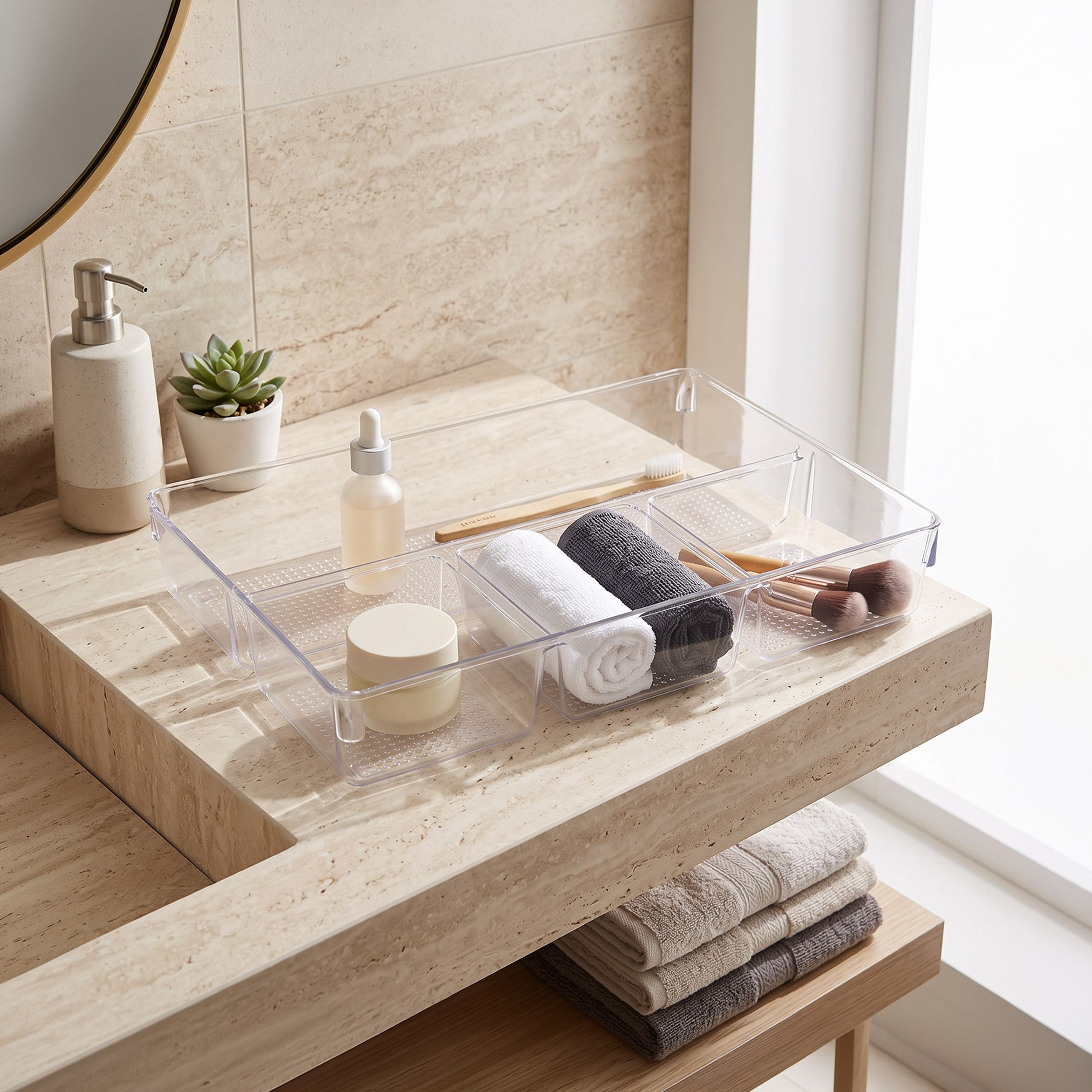 منظم 4 أقسام من ستريا - 33x22.7x6 سم-hbxbedroom-bedroomaccessories-bedroomstorage-image-4