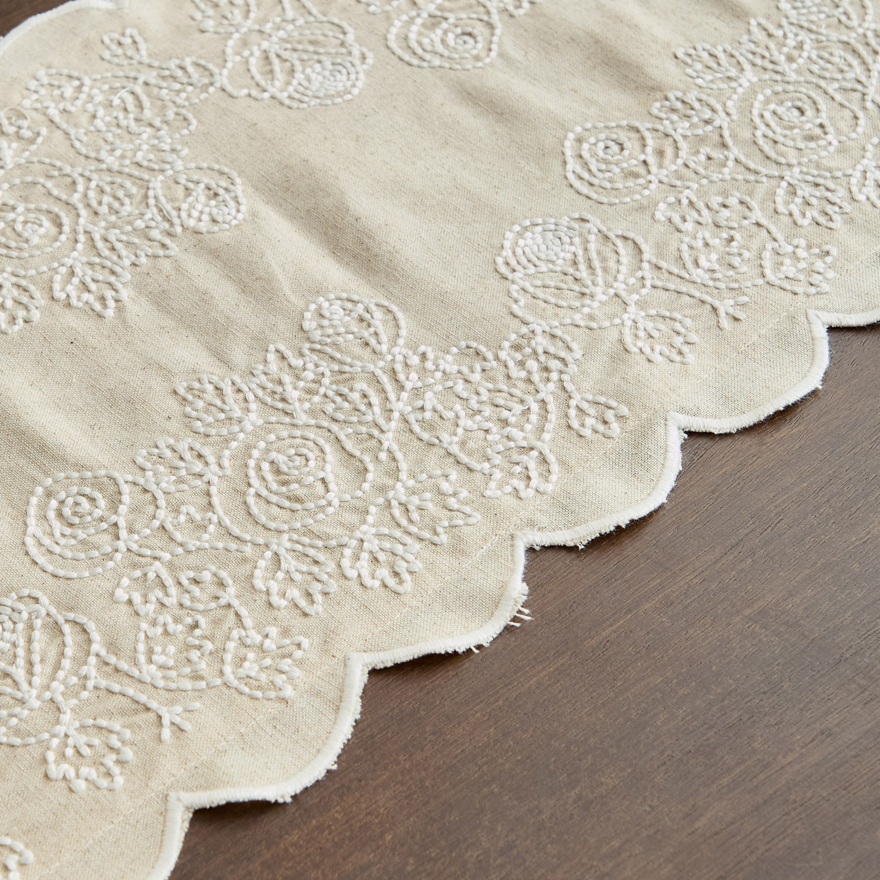 مفرش طاولة من سكالوب - 33x180 سم-hbxdecorandfurnishings-homefurnishings-tablelinens-image-3