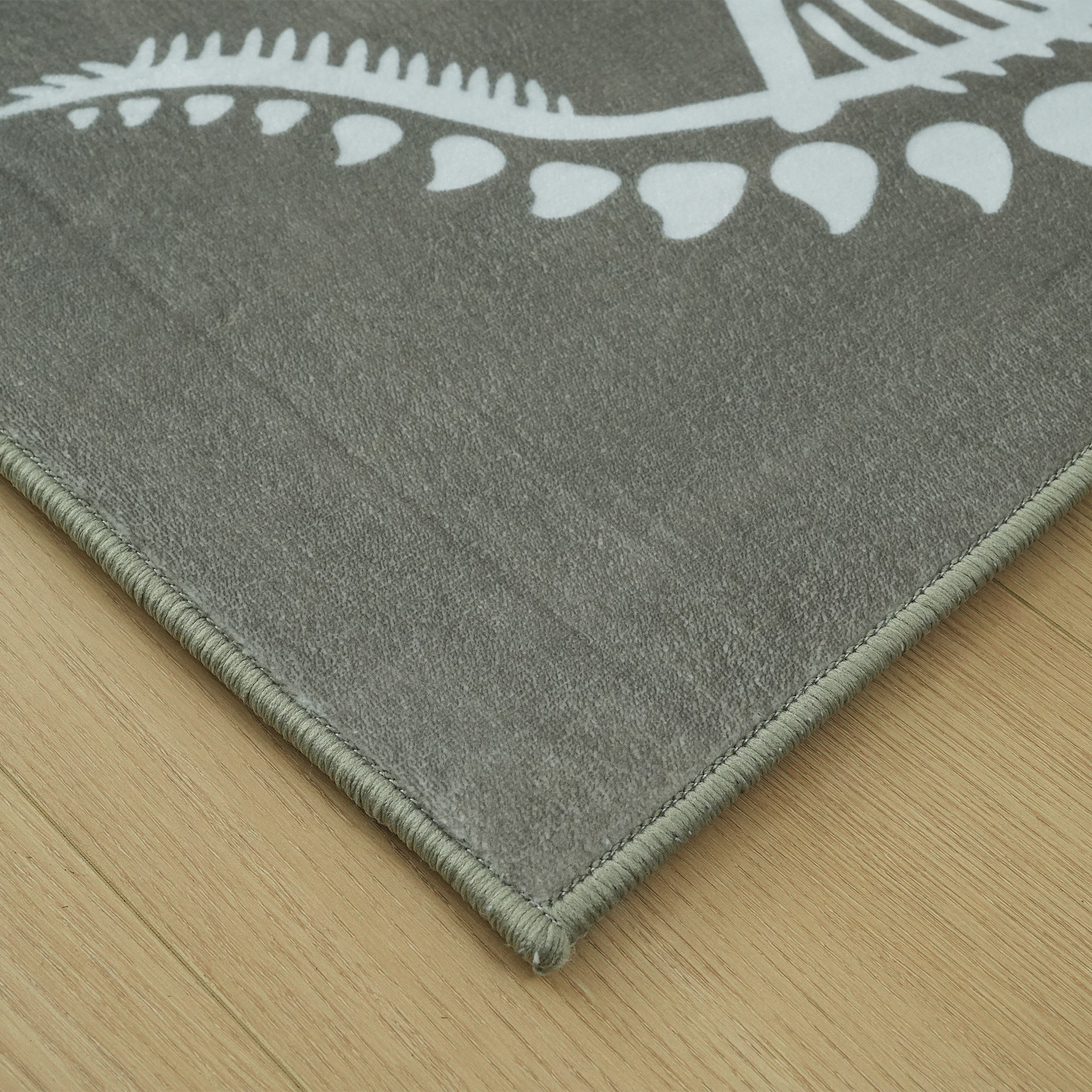 Tom Ben Dino Printed Flannel Rug - 110x160 cm-hbxdecorandfurnishings-floorcoverings-rugs-image-2