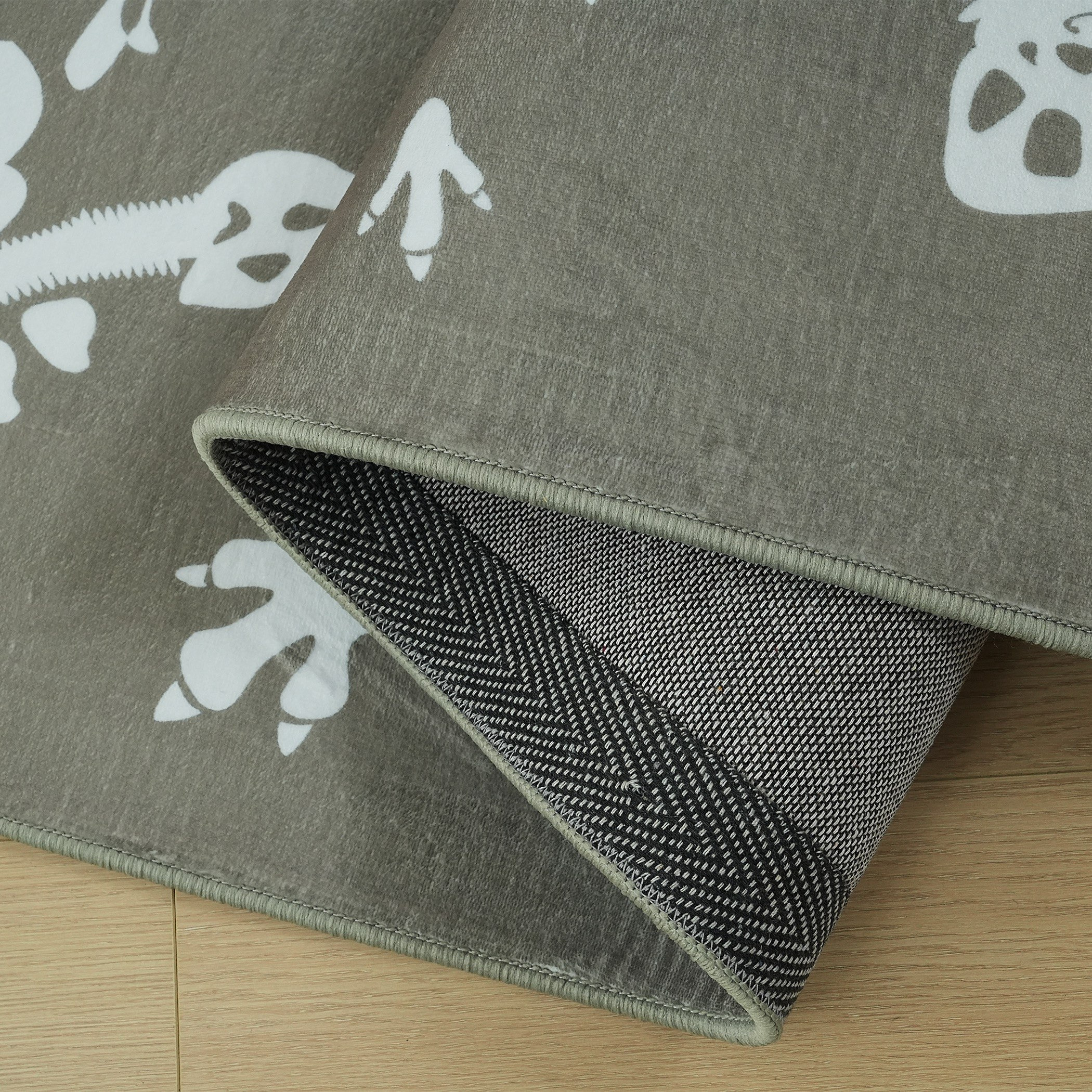 Tom Ben Dino Printed Flannel Rug - 110x160 cm-hbxdecorandfurnishings-floorcoverings-rugs-image-3