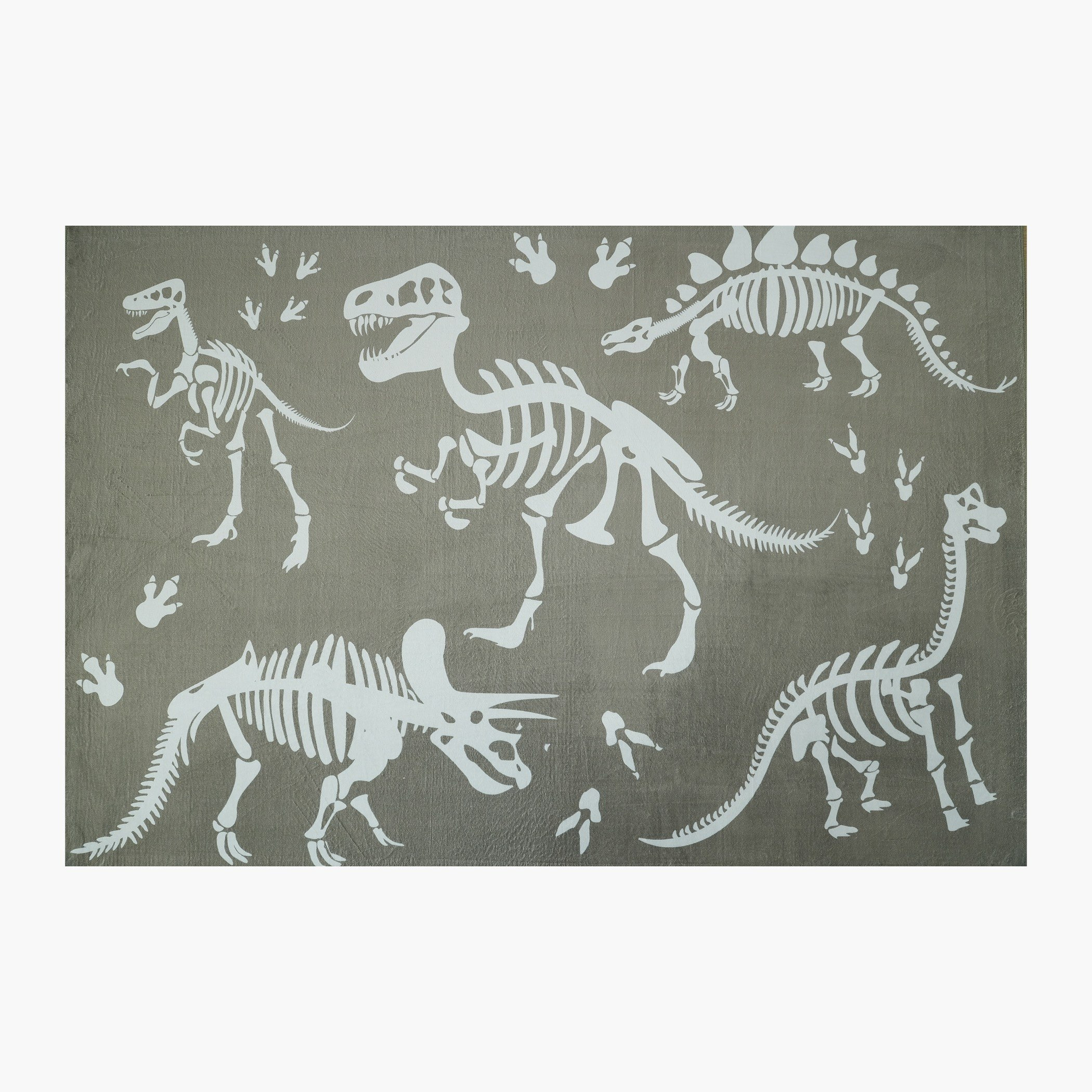 Tom Ben Dino Printed Flannel Rug - 110x160 cm-hbxdecorandfurnishings-floorcoverings-rugs-image-5