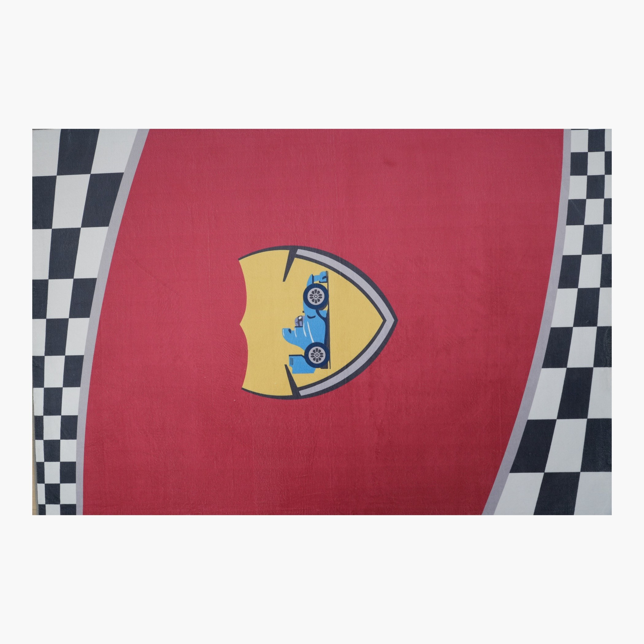 Tom Ben Racer Car Printed Flannel Rug - 110x160 cm-hbxdecorandfurnishings-floorcoverings-rugs-image-5
