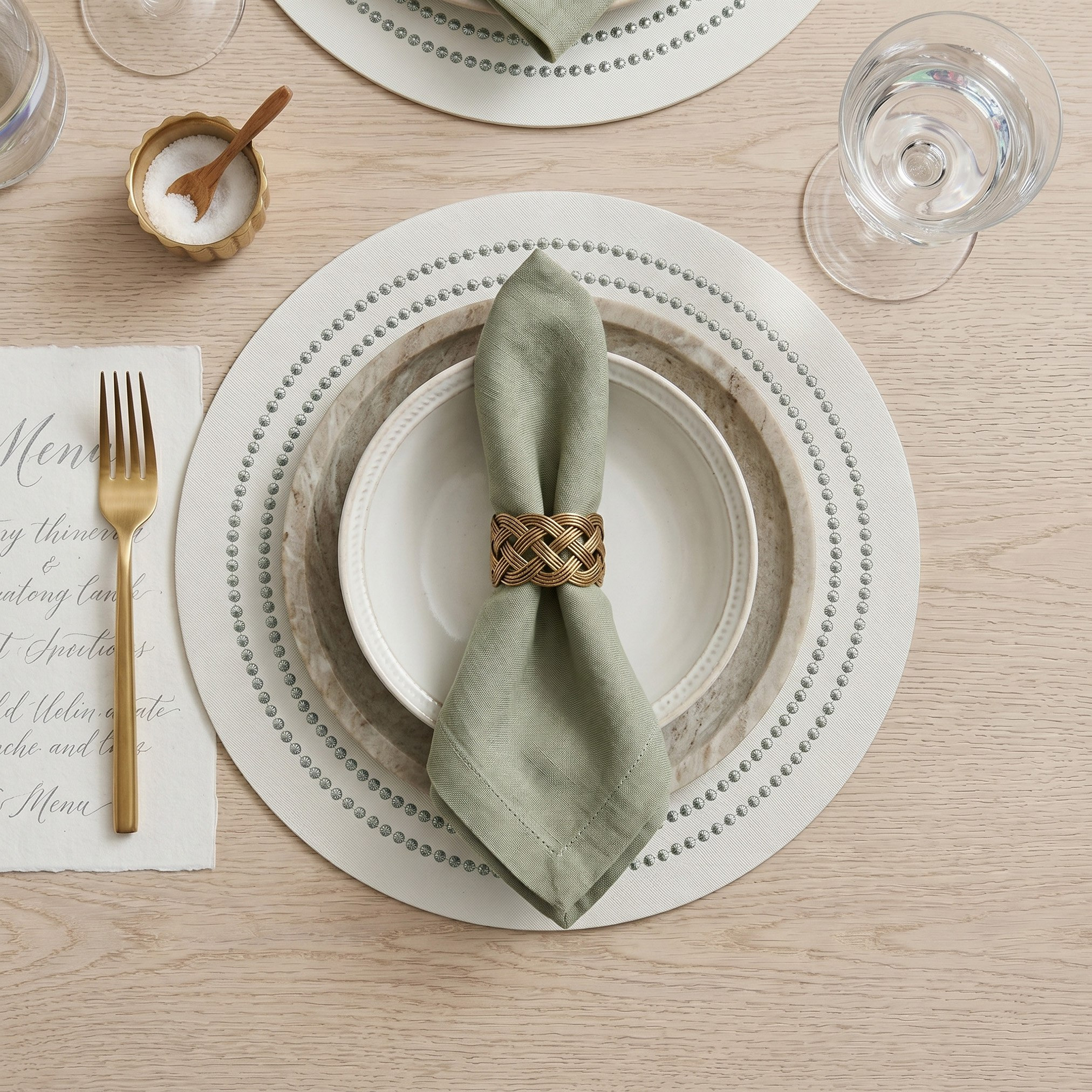 Tabletales Stud Round Placemat - 37.5 cm-hbxdecorandfurnishings-homefurnishings-tablelinens-image-3