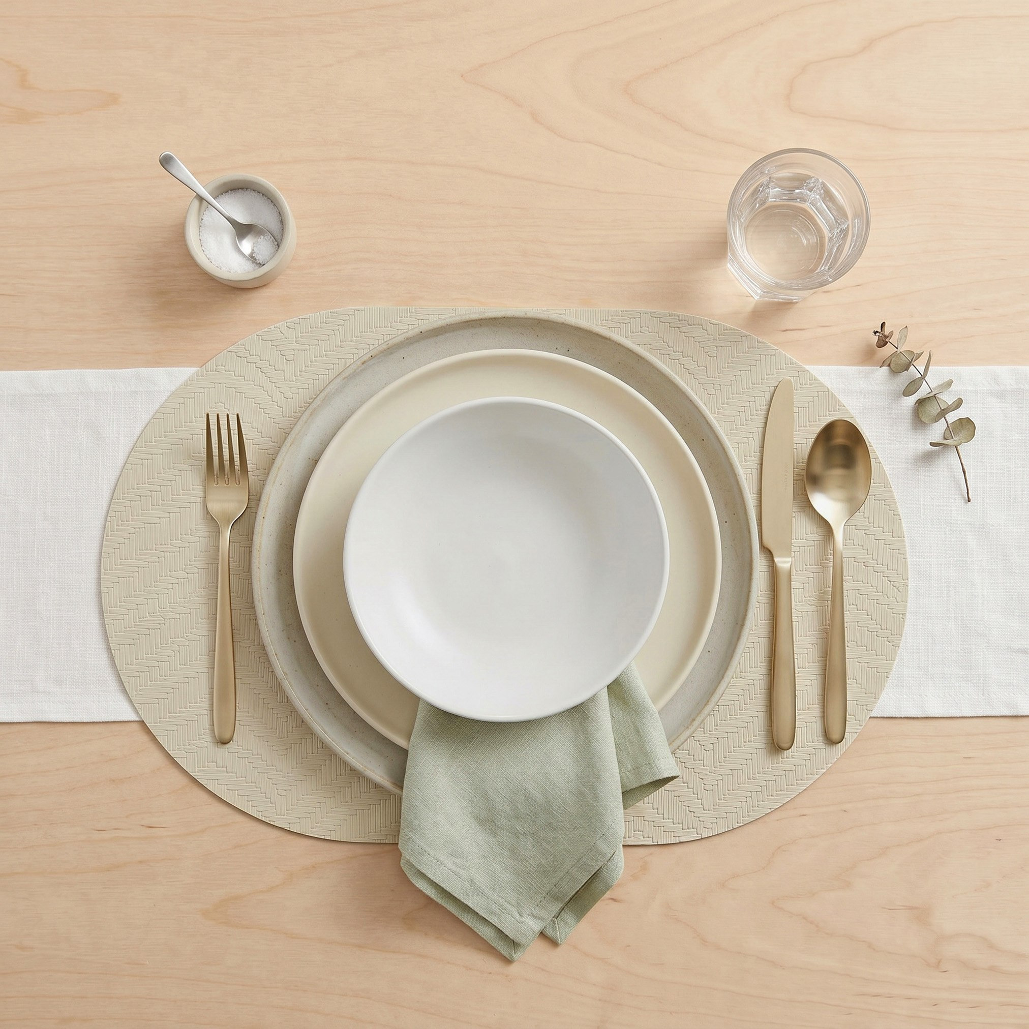 Layon Oval Placemat - 37.5 cm-hbxdecorandfurnishings-homefurnishings-tablelinens-image-3