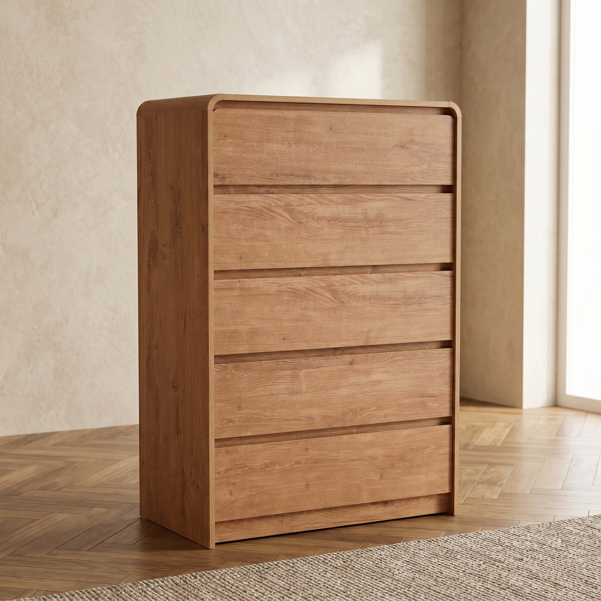 Hamburg Chest of 5 Drawers-hbxfurniture-dressersandchests-chestofdrawers-image-1