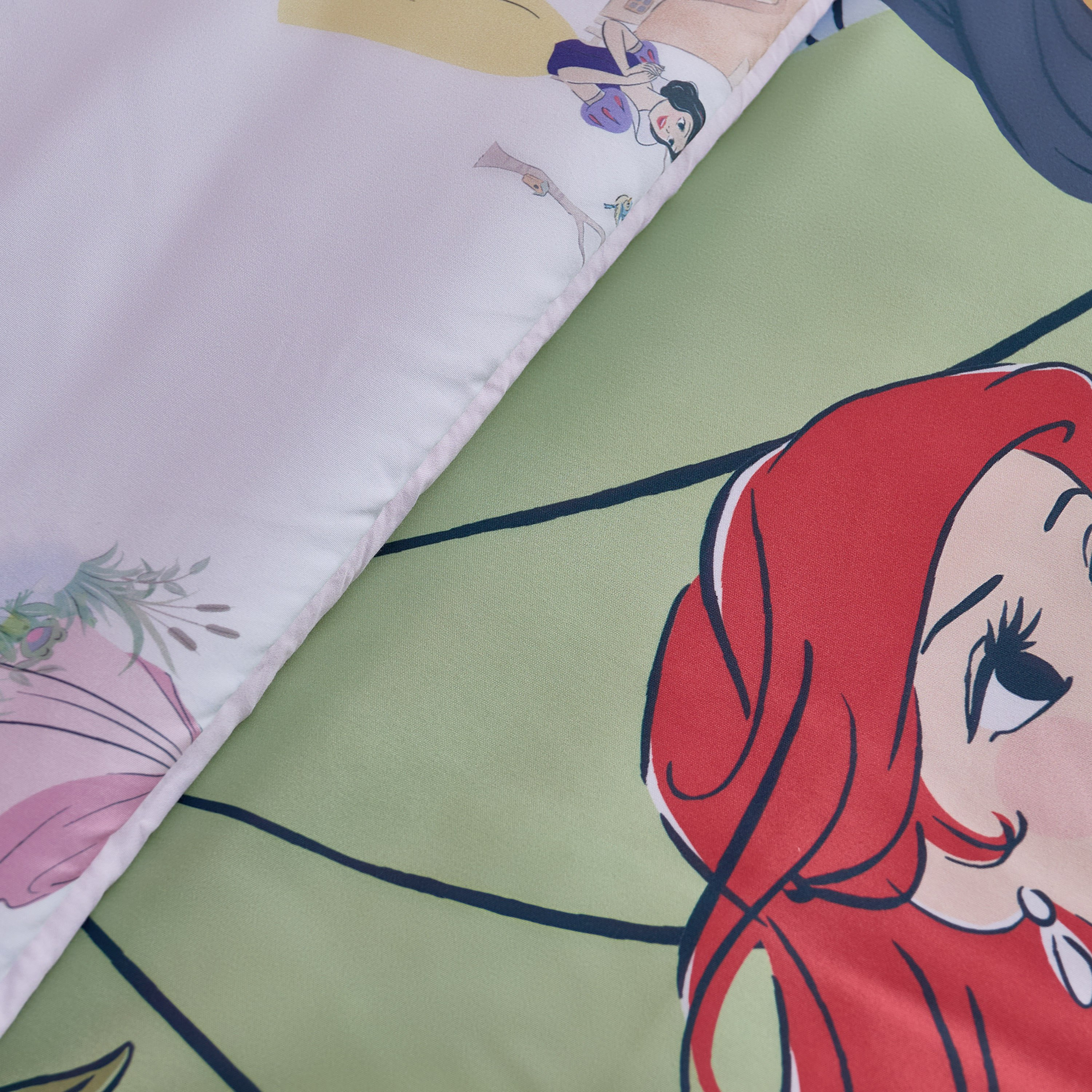 Disney Princess Microfiber BIAB 3-Piece Single Comforter Sheet Set - 135x220 cm-hbxkidsandyouth-beddingandfurnishings-comfortersets-image-4