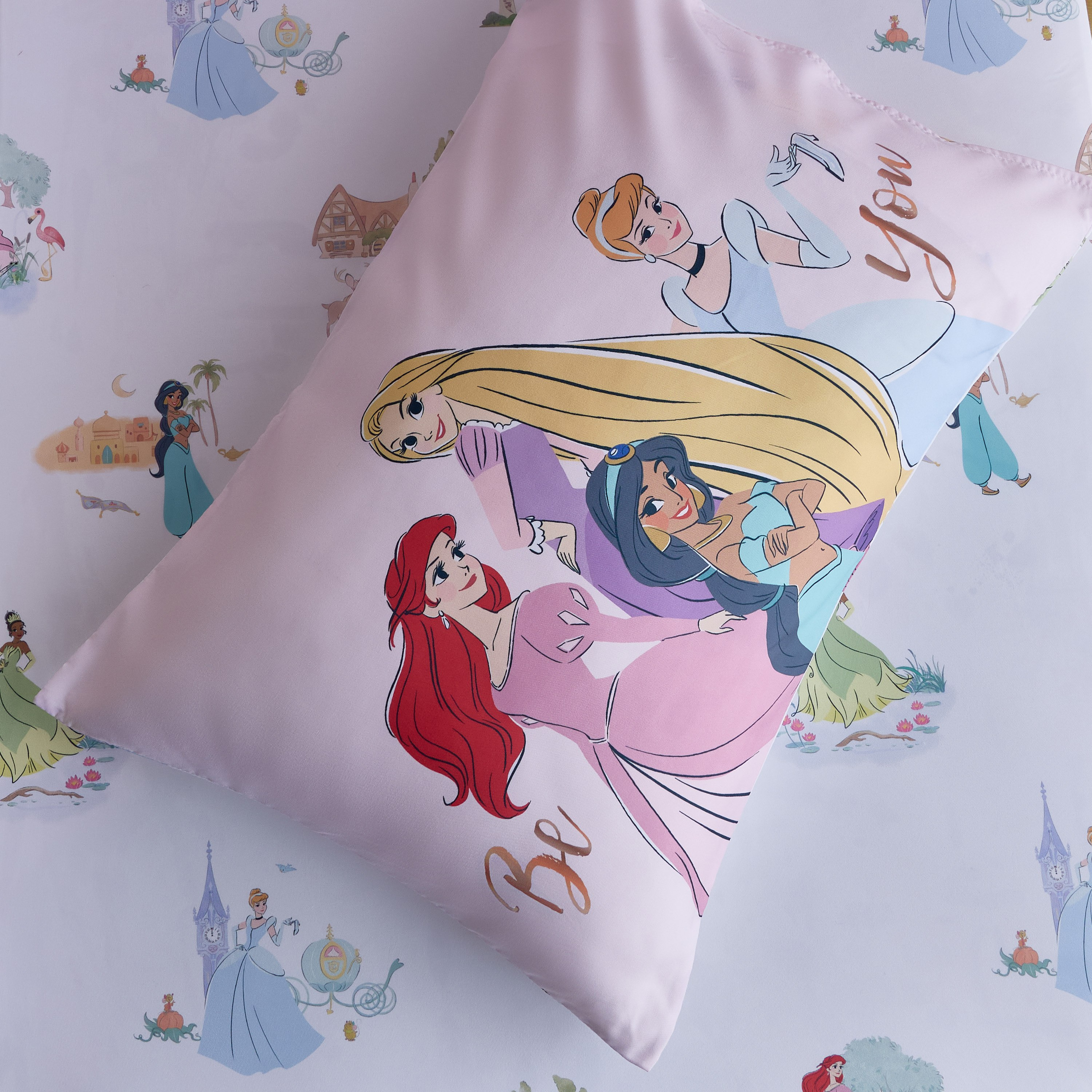 Disney Princess Microfiber BIAB 3-Piece Single Comforter Sheet Set - 135x220 cm-hbxkidsandyouth-beddingandfurnishings-comfortersets-image-6