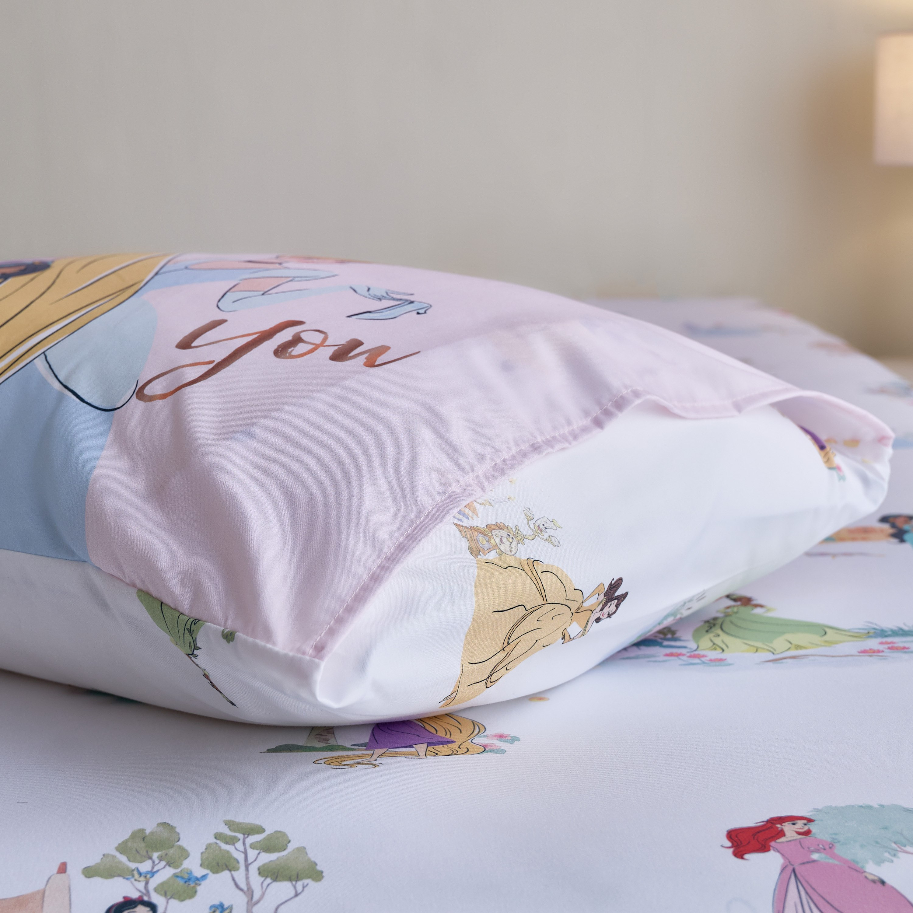 Disney Princess Microfiber BIAB 3-Piece Single Comforter Sheet Set - 135x220 cm-hbxkidsandyouth-beddingandfurnishings-comfortersets-image-7