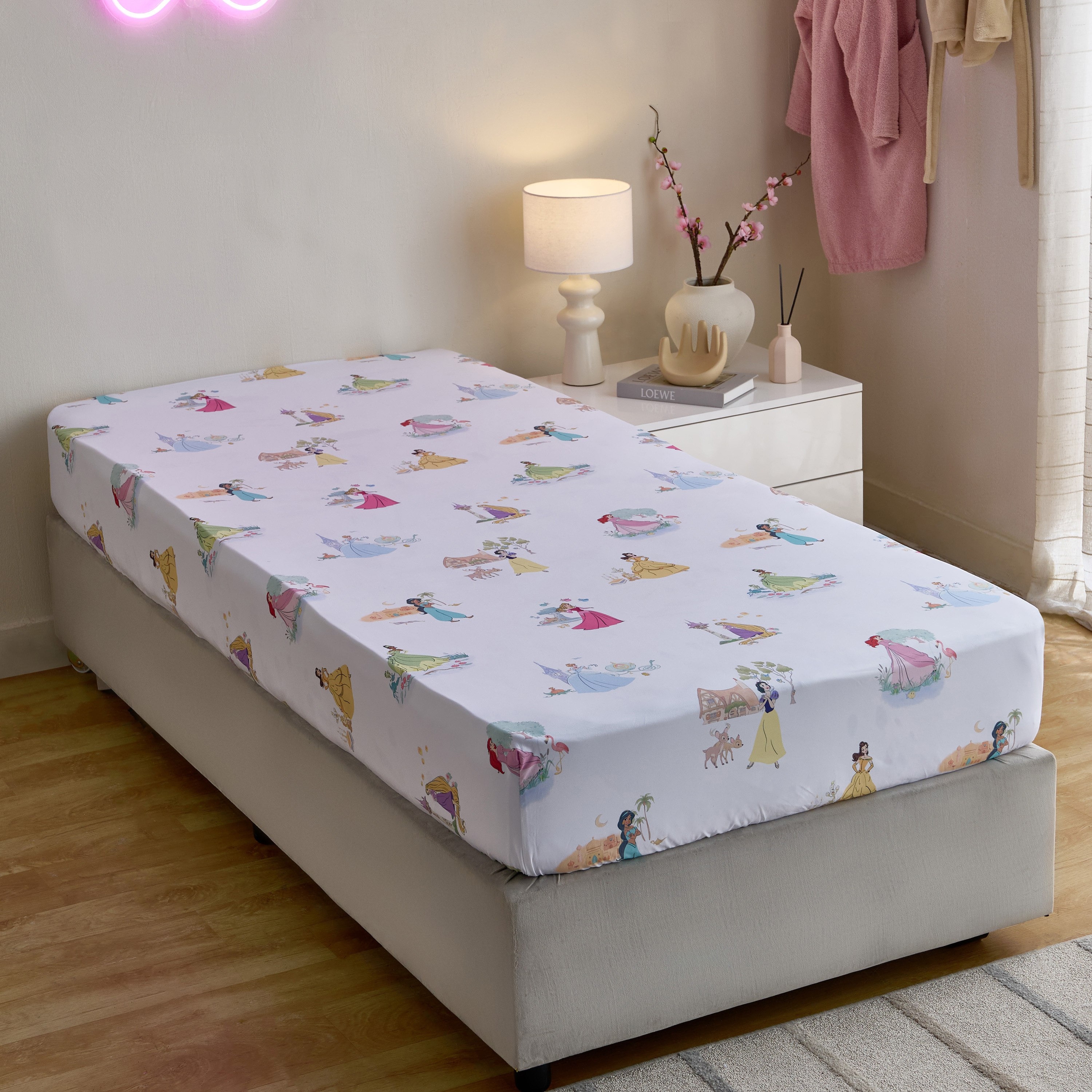 Disney Princess Microfiber BIAB 3-Piece Single Comforter Sheet Set - 135x220 cm-hbxkidsandyouth-beddingandfurnishings-comfortersets-image-8