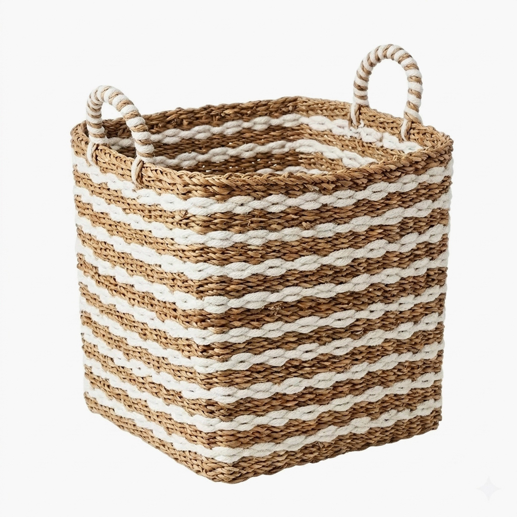 سلة تخزين مربعة من ناتشورالوم - 30×30×30 سم-hbxbedroom-bedroomaccessories-bedroomstorage-image-5