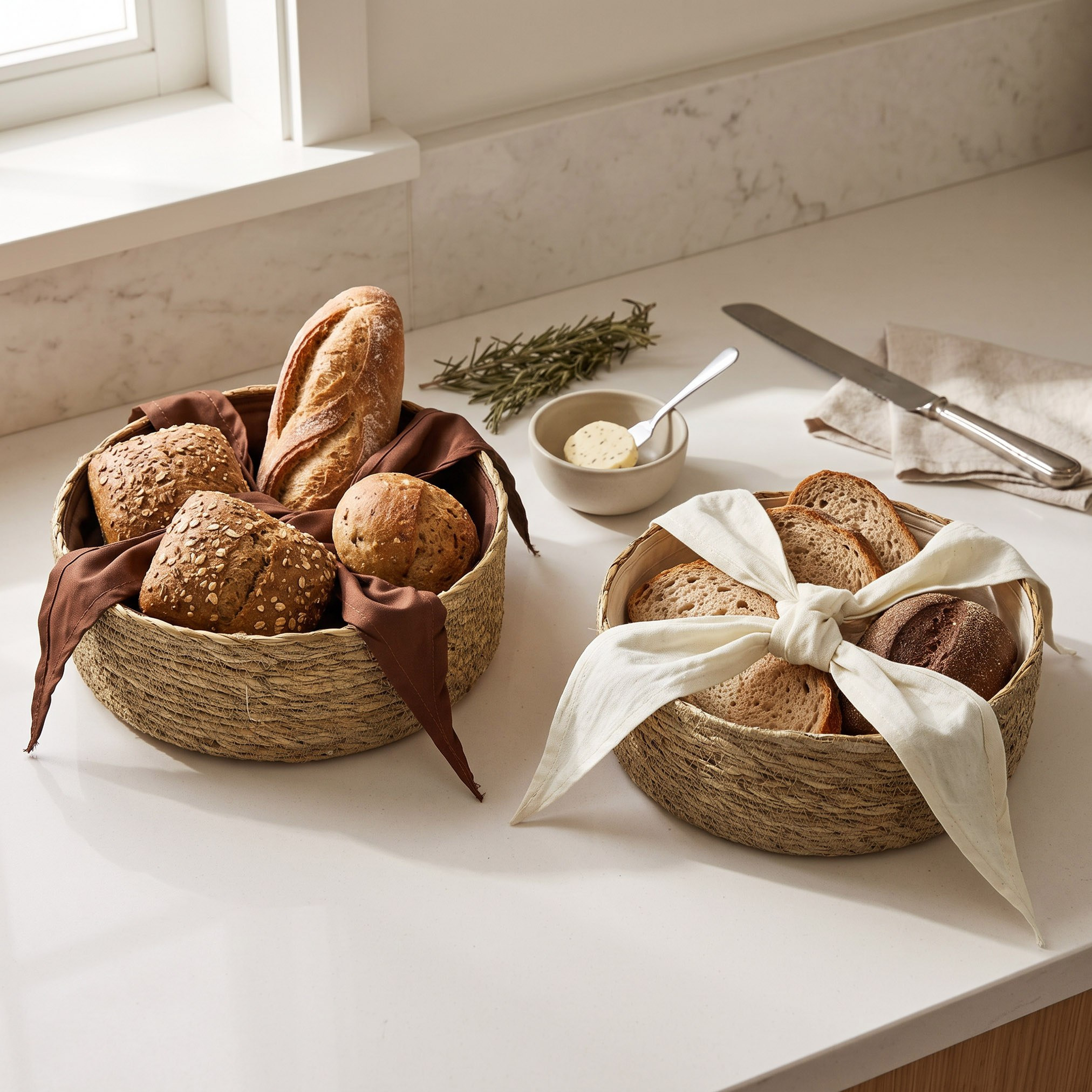 Naturaloom Bread Basket - 25x9 cm-hbxkitchen-kitchenware-kitchenaccessories-image-4