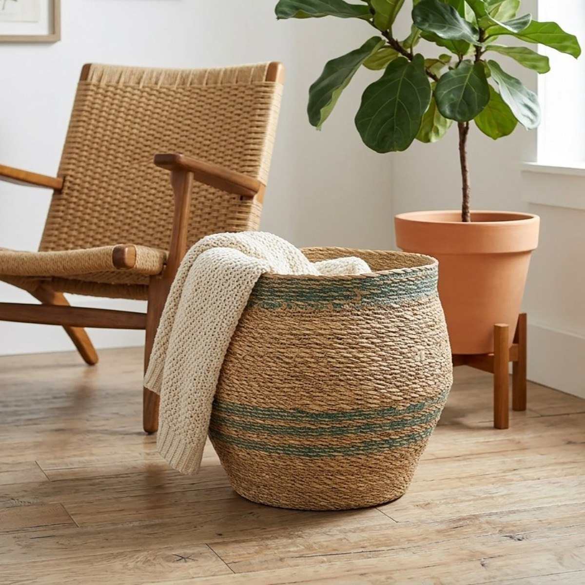 Naturaloom Multi Utility Storage Basket - 33x36x33 cm-hbxbedroom-bedroomaccessories-bedroomstorage-image-1