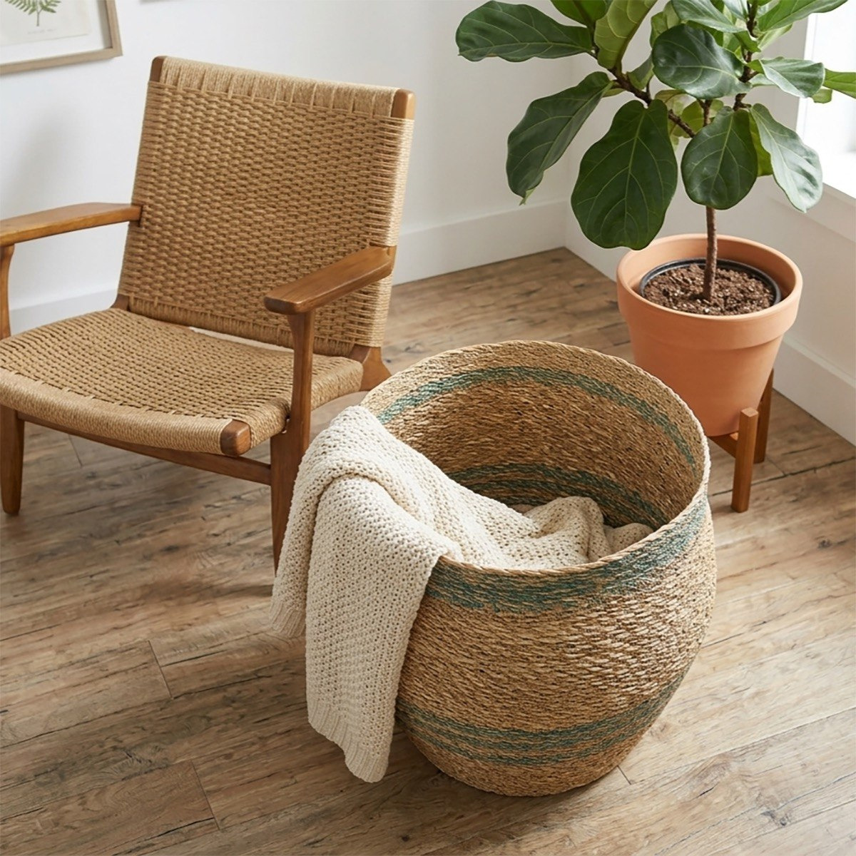 Naturaloom Multi Utility Storage Basket - 33x36x33 cm-hbxbedroom-bedroomaccessories-bedroomstorage-image-2