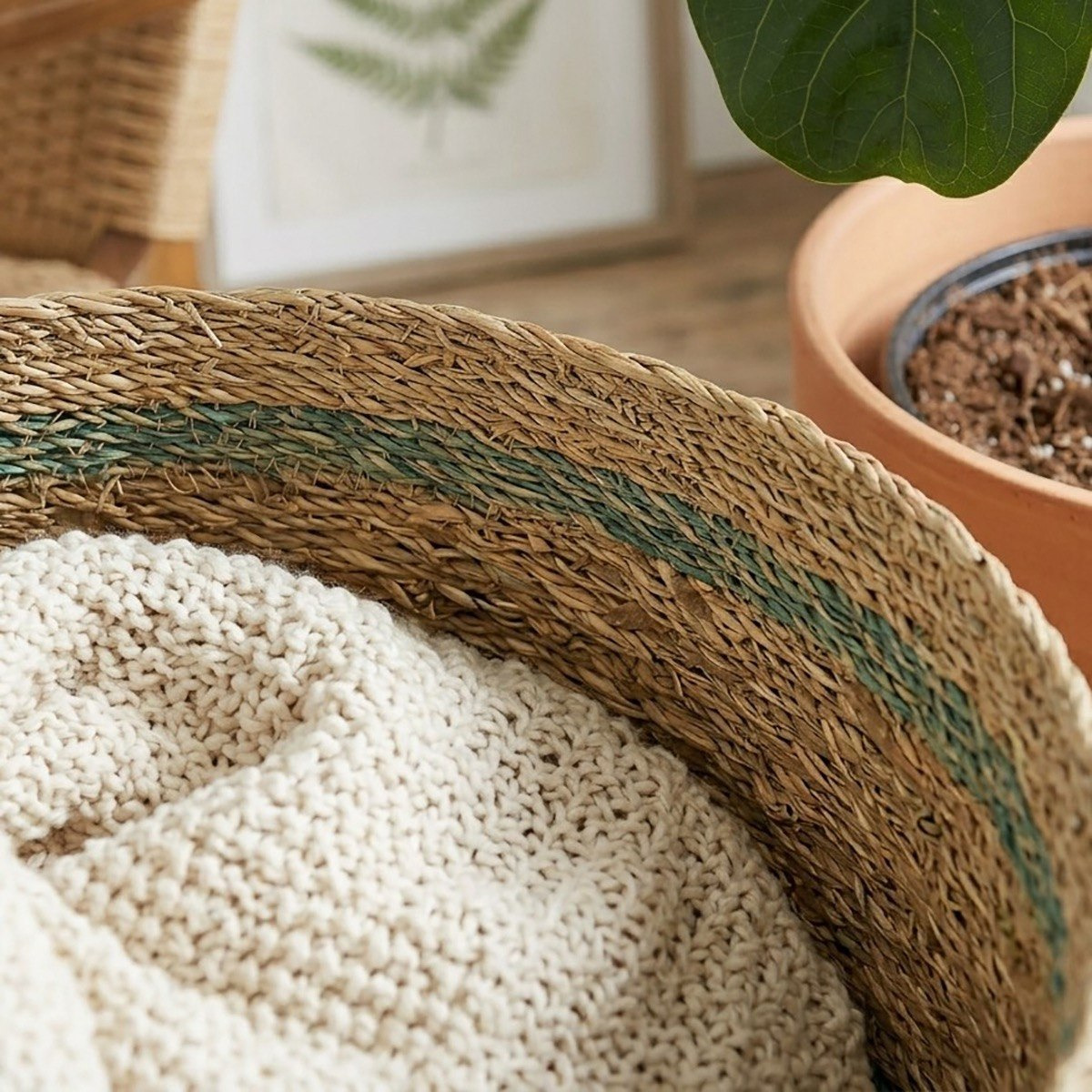Naturaloom Multi Utility Storage Basket - 33x36x33 cm-hbxbedroom-bedroomaccessories-bedroomstorage-image-3