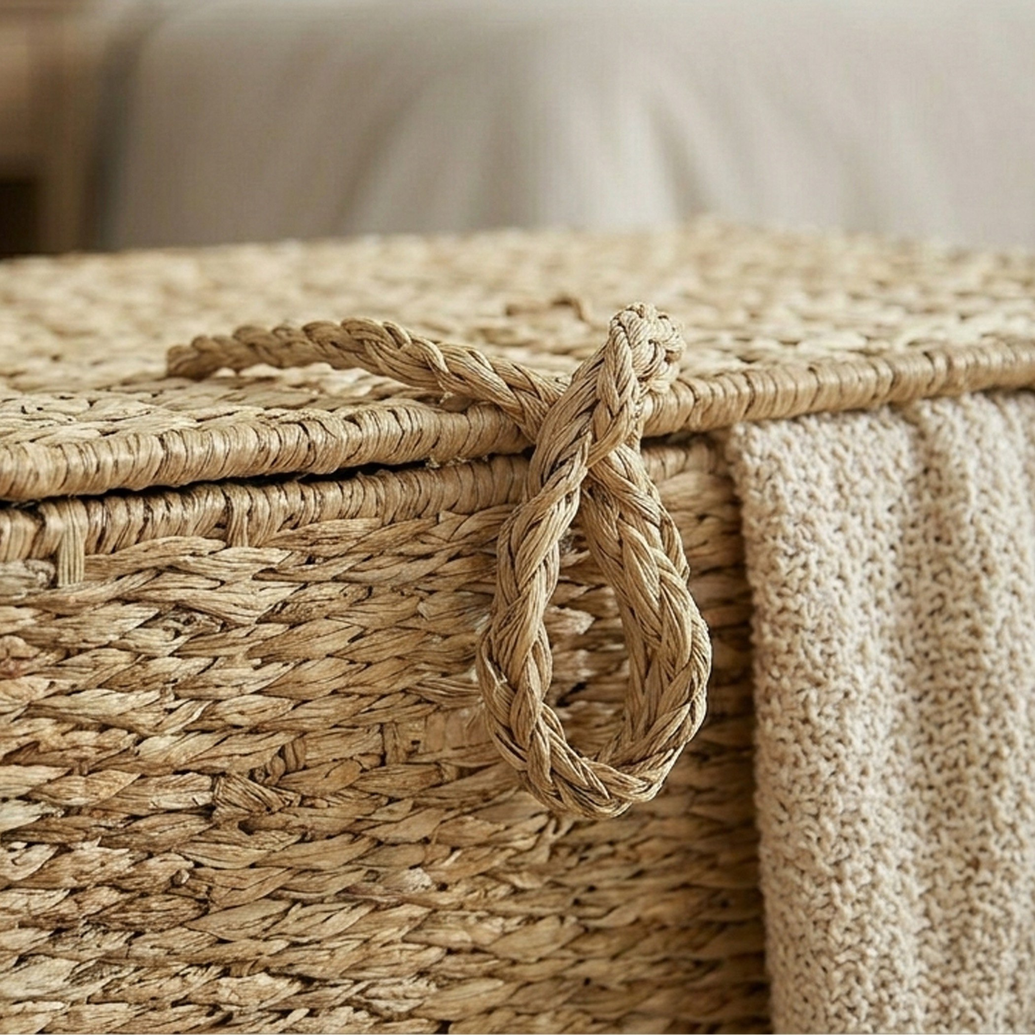 Naturaloom Rectangular Trunk with Iron Frame Inside - 40x28x20 cm-hbxbedroom-bedroomaccessories-bedroomstorage-image-3