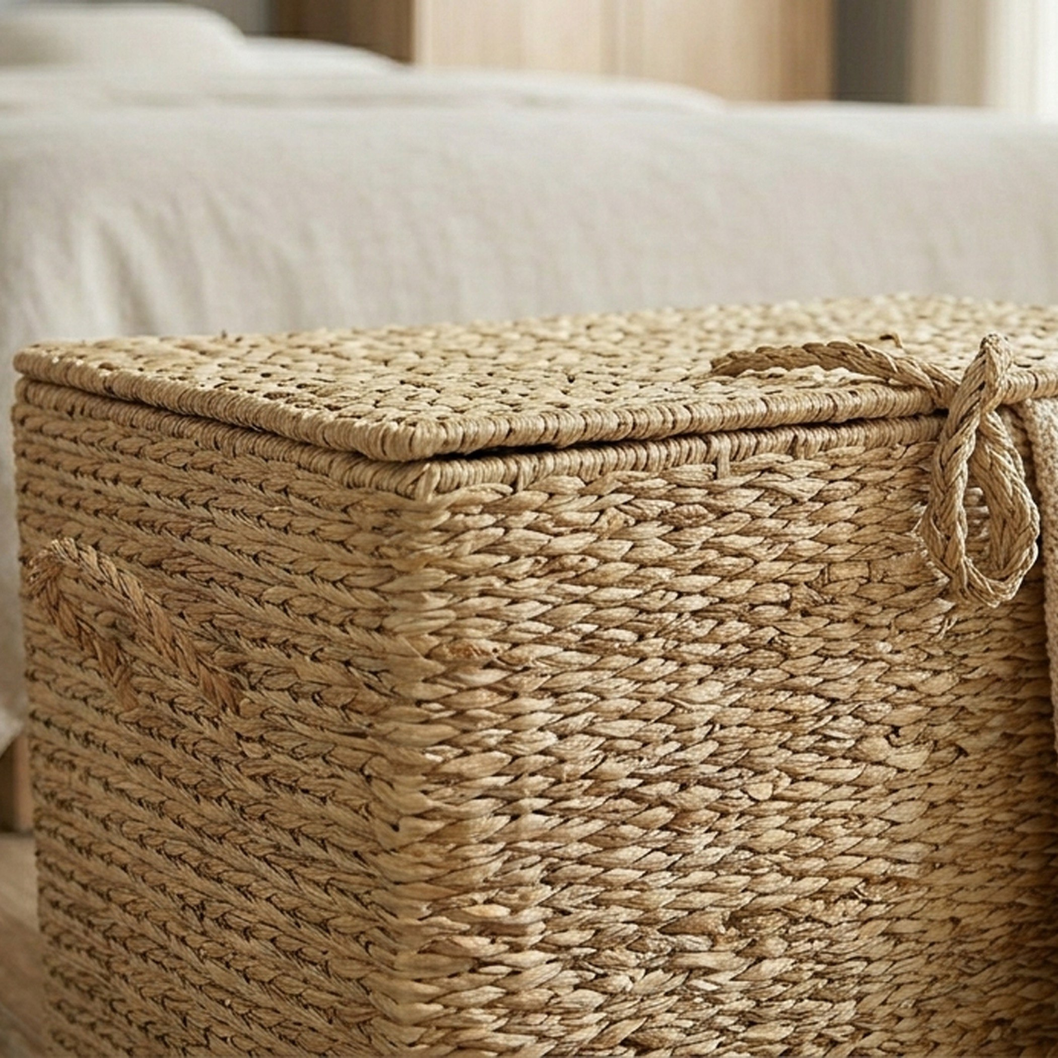 Naturaloom Rectangular Trunk with Iron Frame Inside - 40x28x20 cm-hbxbedroom-bedroomaccessories-bedroomstorage-image-4