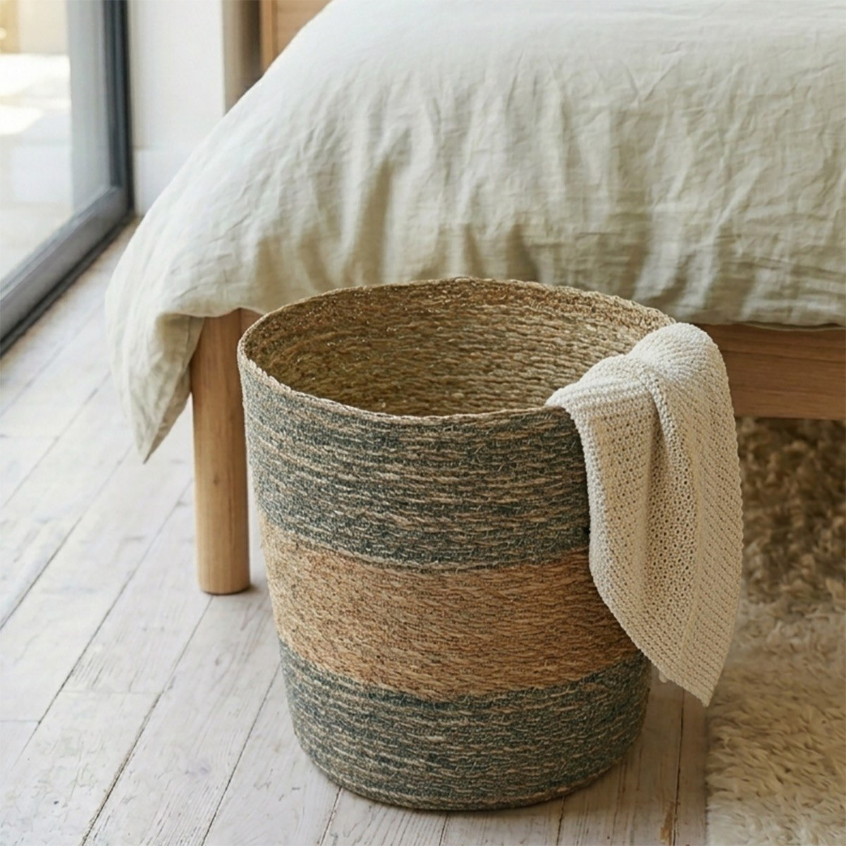 Naturaloom Round Storage Basket - 25x25 cm-hbxbedroom-bedroomaccessories-bedroomstorage-image-2