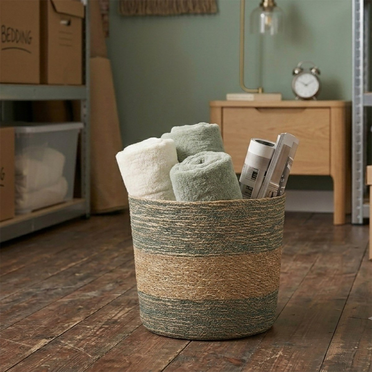 Naturaloom Round Small Storage Basket - 22x22 cm-hbxbedroom-bedroomaccessories-bedroomstorage-image-1