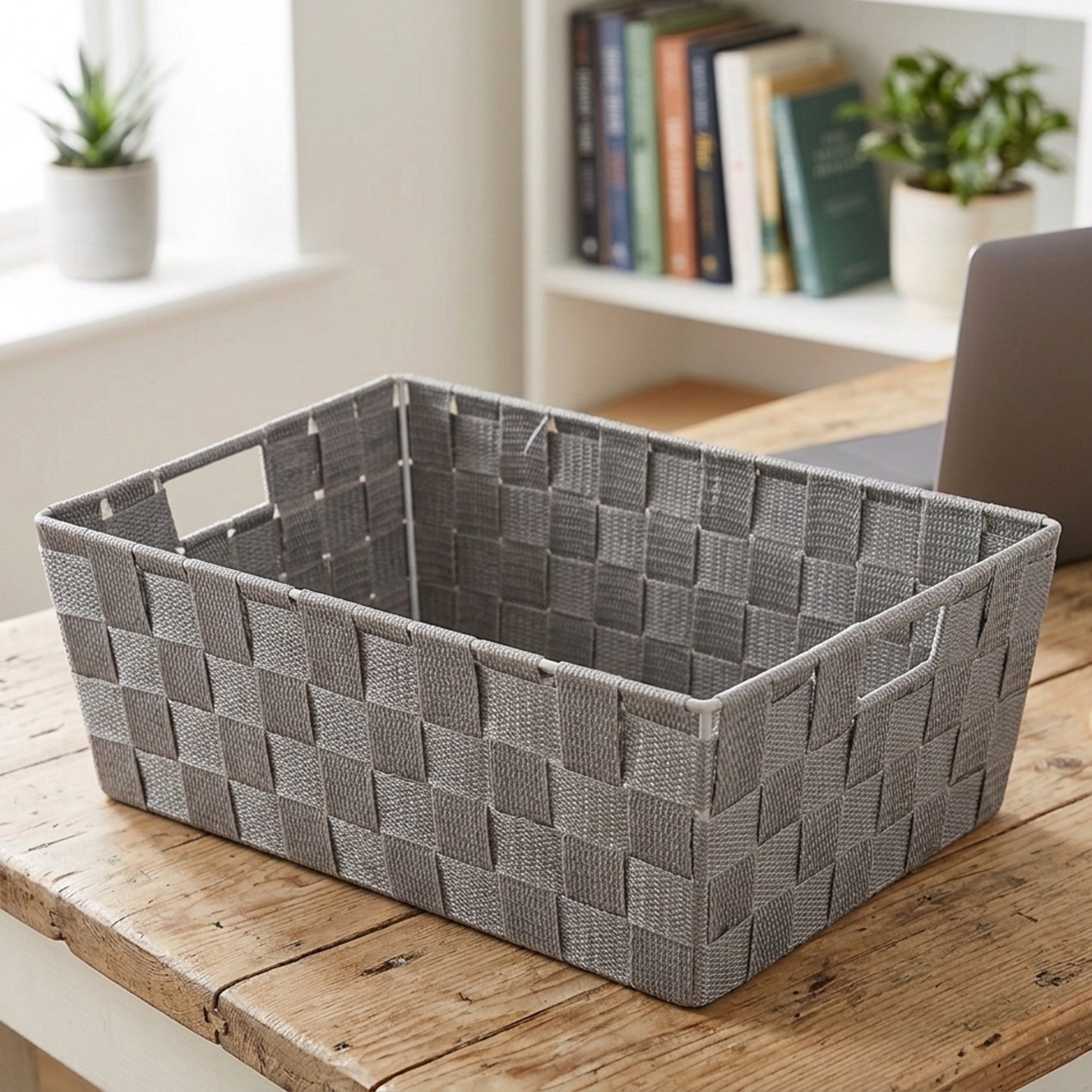 Strap Multiuitlity Basket - 32x24x12 cm-hbxhomeware-hbxbathroom-image-1