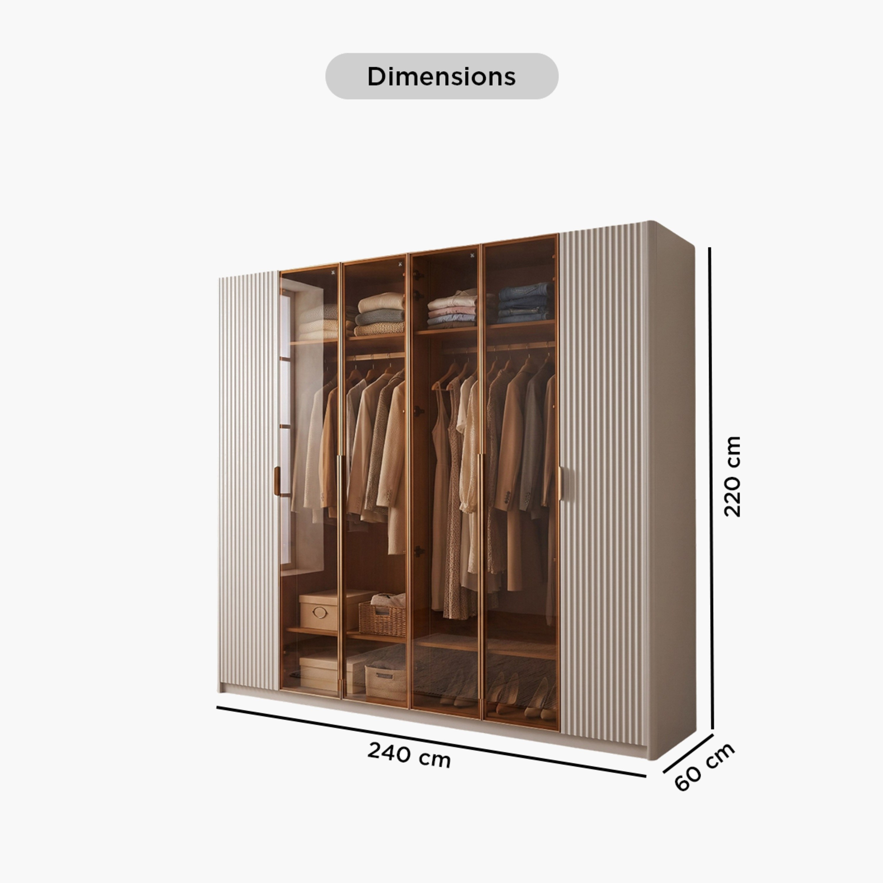 خزانة ملابس زجاج شفاف بـ6 أبواب من سيينا-hbxfurniture-wardrobes-image-13