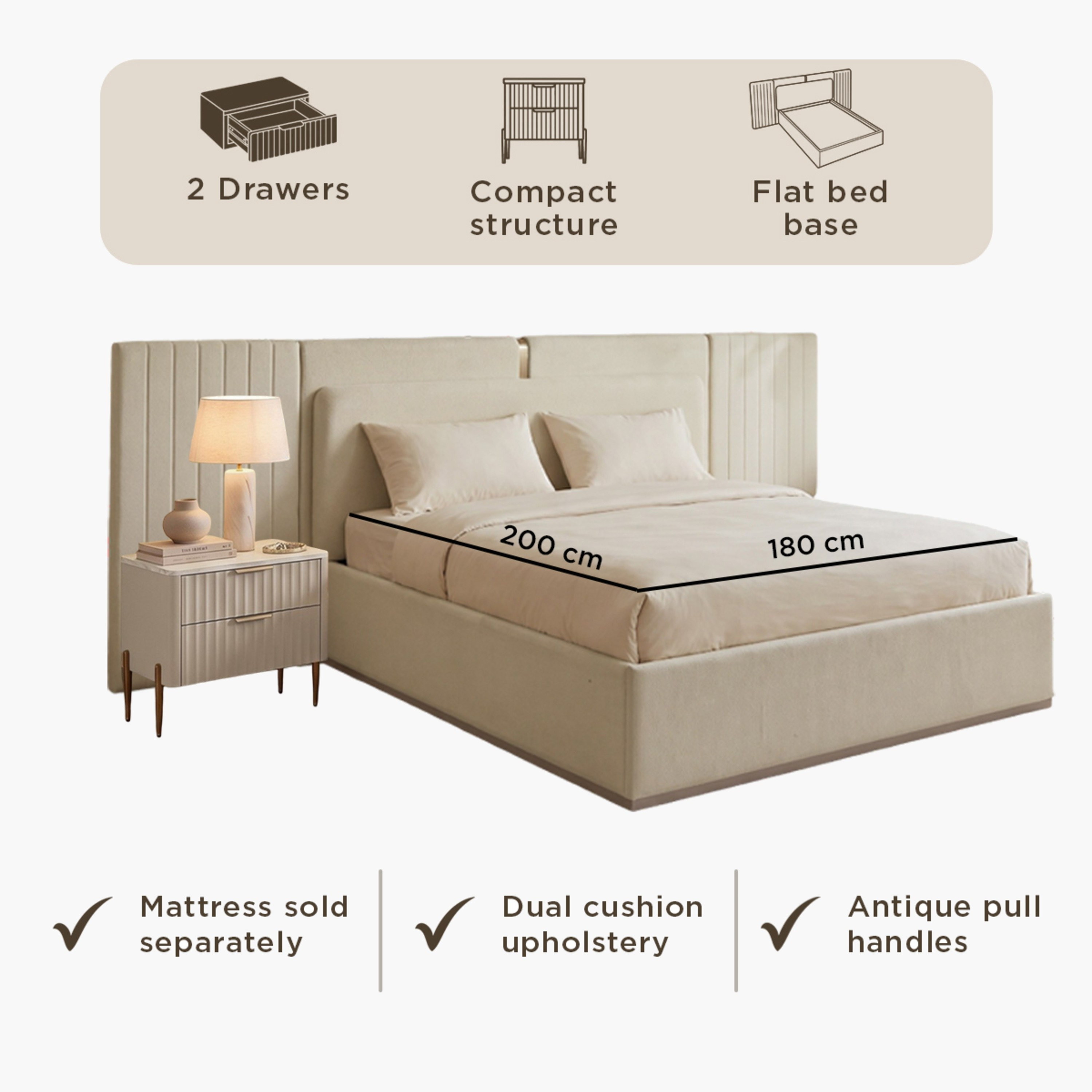 طقم غرفة نوم كينج 6 قطع من سيينا - 180x200 سم-hbxbedroom-bedsandbedsets-bedroomsets-king-image-12