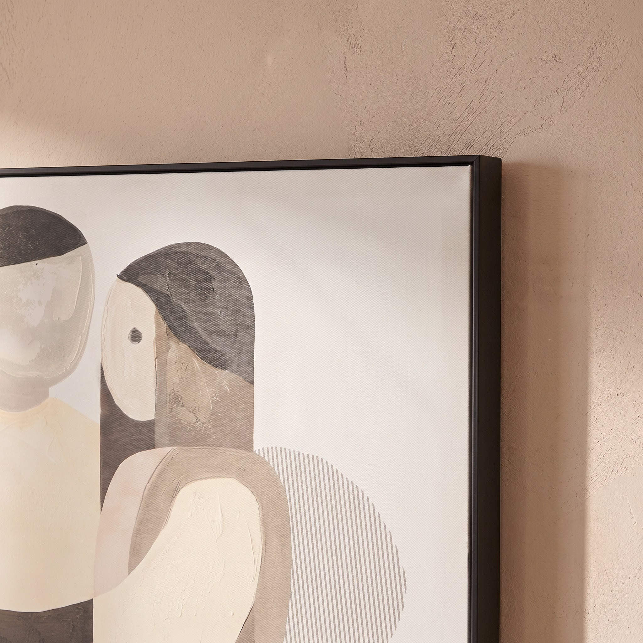 Aran Family 60% Hand Painted Canvas Art - 80x3x80 cm-hbxhomeware-hbxdecorandfurnishings-image-2