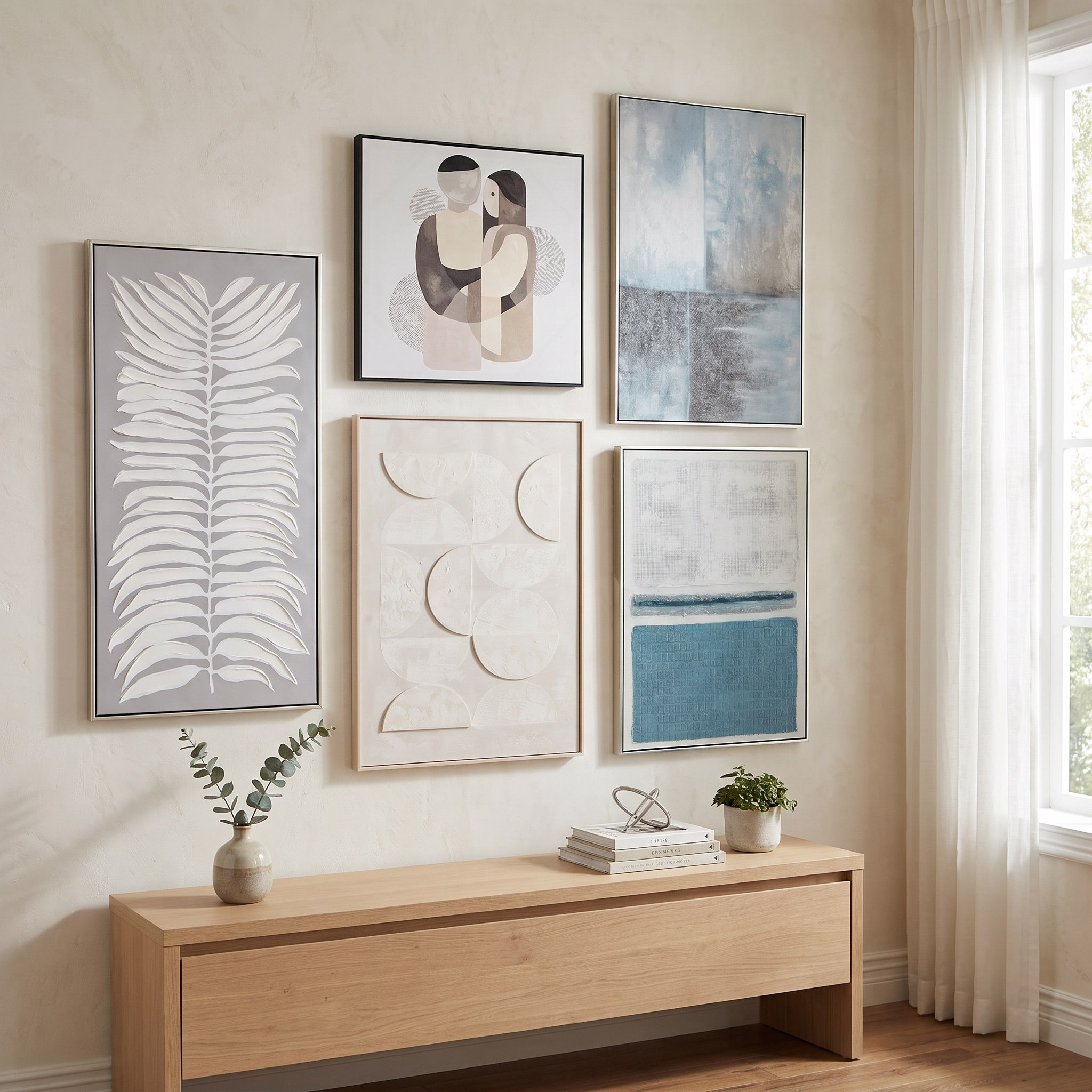 Aran Semi Sphere 100% Hand Painted 3D Canvas Art - 80x3.8x120 cm-hbxhomeware-hbxdecorandfurnishings-image-4